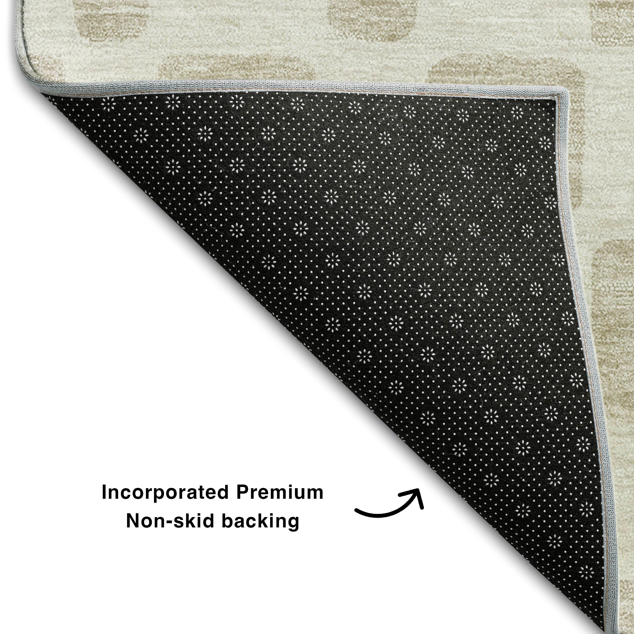Athens Machine Washable Transitional Ivory Rug 1'8" x 2'6" #shape_Rectangle