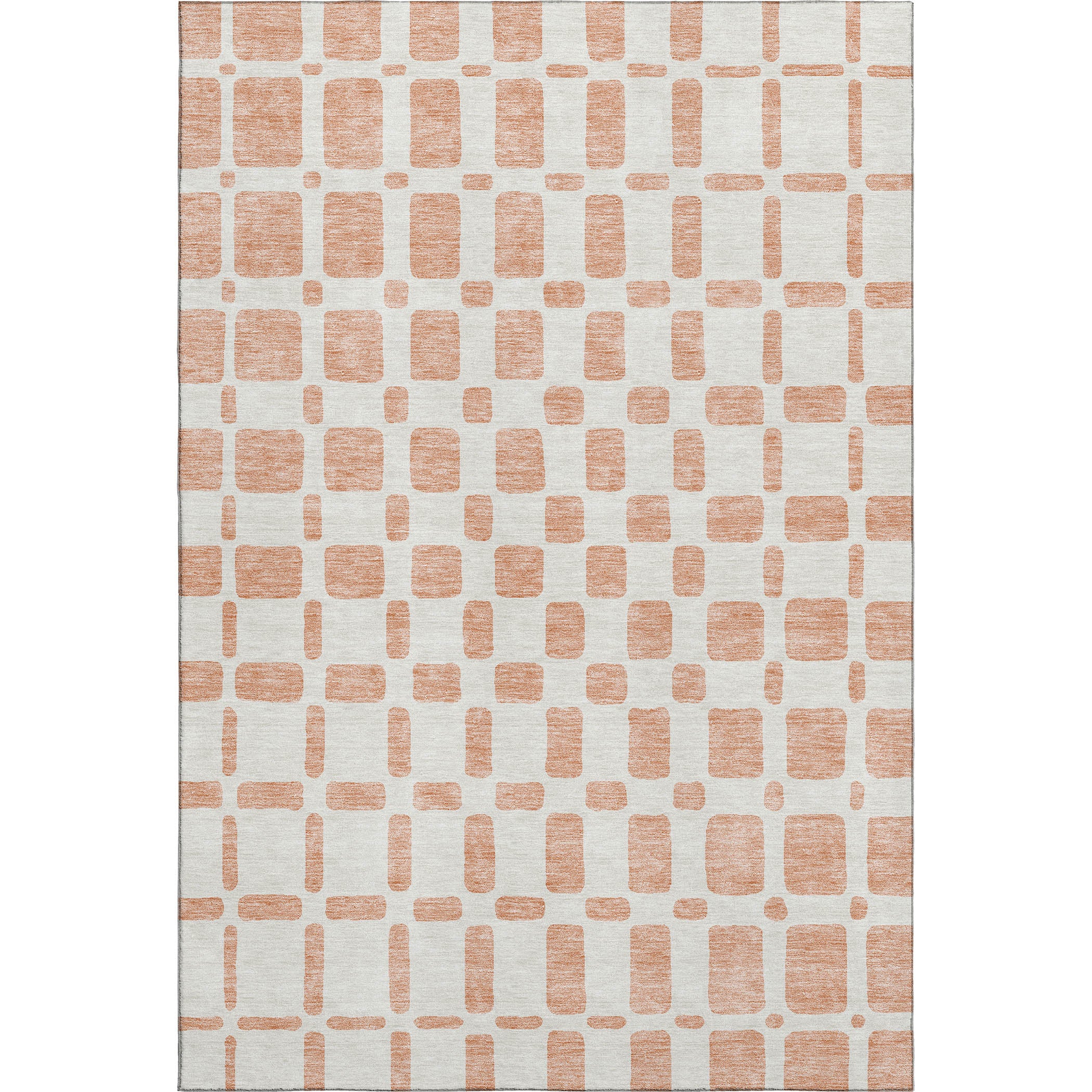 Athens Machine Washable Transitional Peach Orange Rug 2'6" x 3'10" #shape_Rectangle