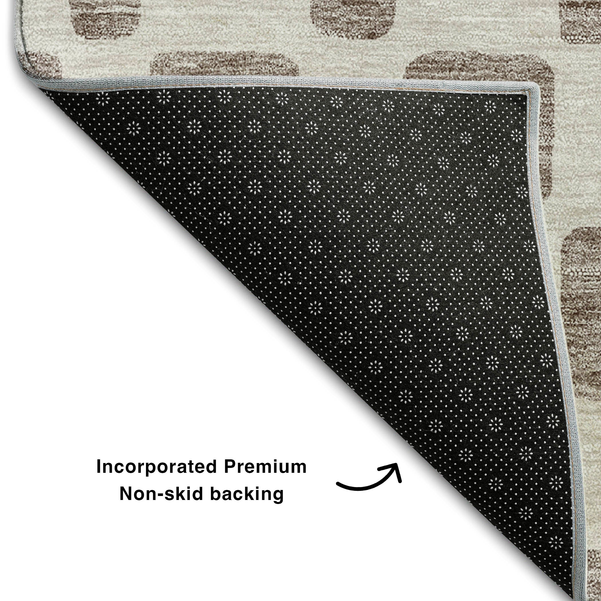 Athens Machine Washable Transitional Taupe Brown Rug 1'8" x 2'6" #shape_Rectangle