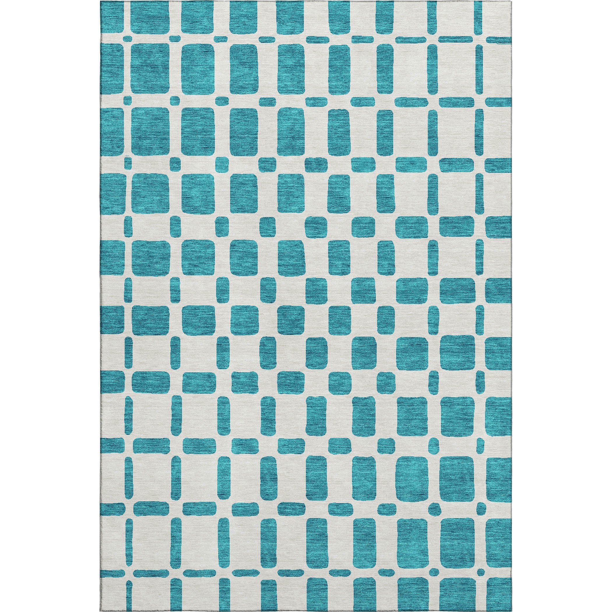 Athens Machine Washable Transitional Teal Rug 2'6" x 3'10" #shape_Rectangle