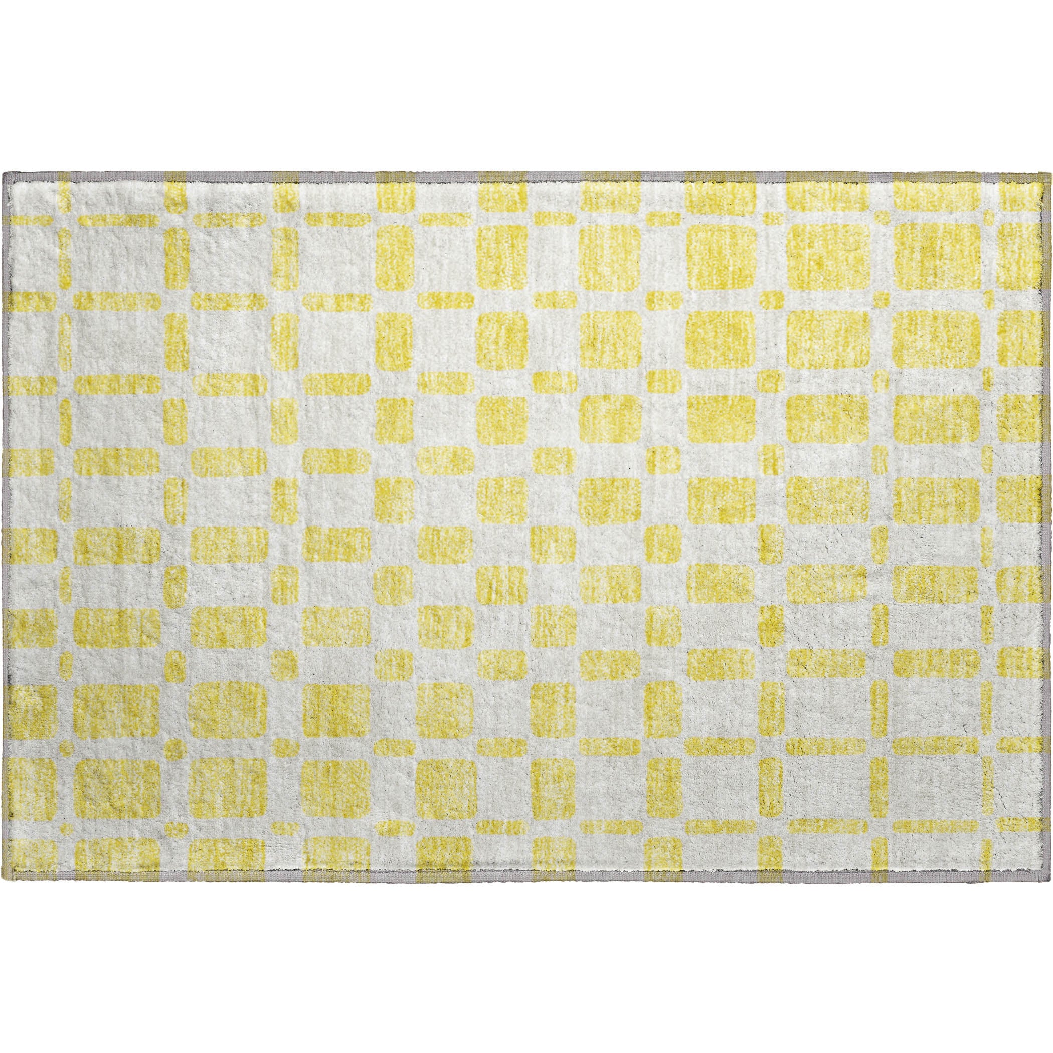 Athens Machine Washable Transitional Yellow Gold Rug 1'8" x 2'6" #shape_Rectangle