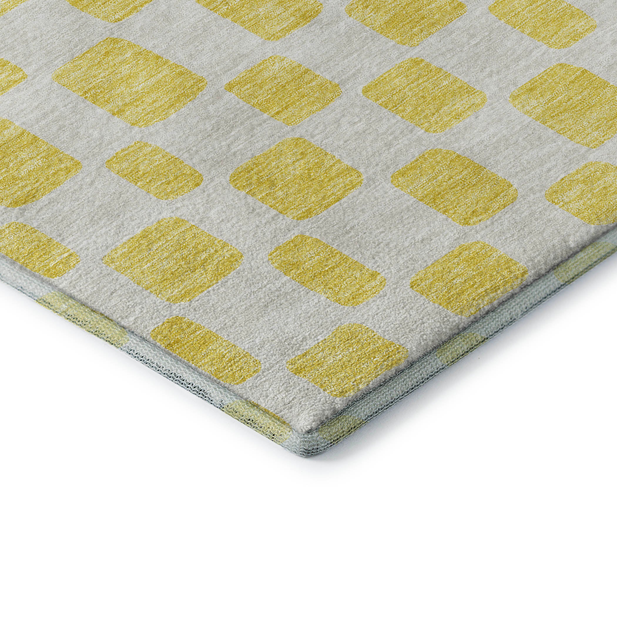 Athens Machine Washable Transitional Yellow Gold Rug 1'8" x 2'6" #shape_Rectangle