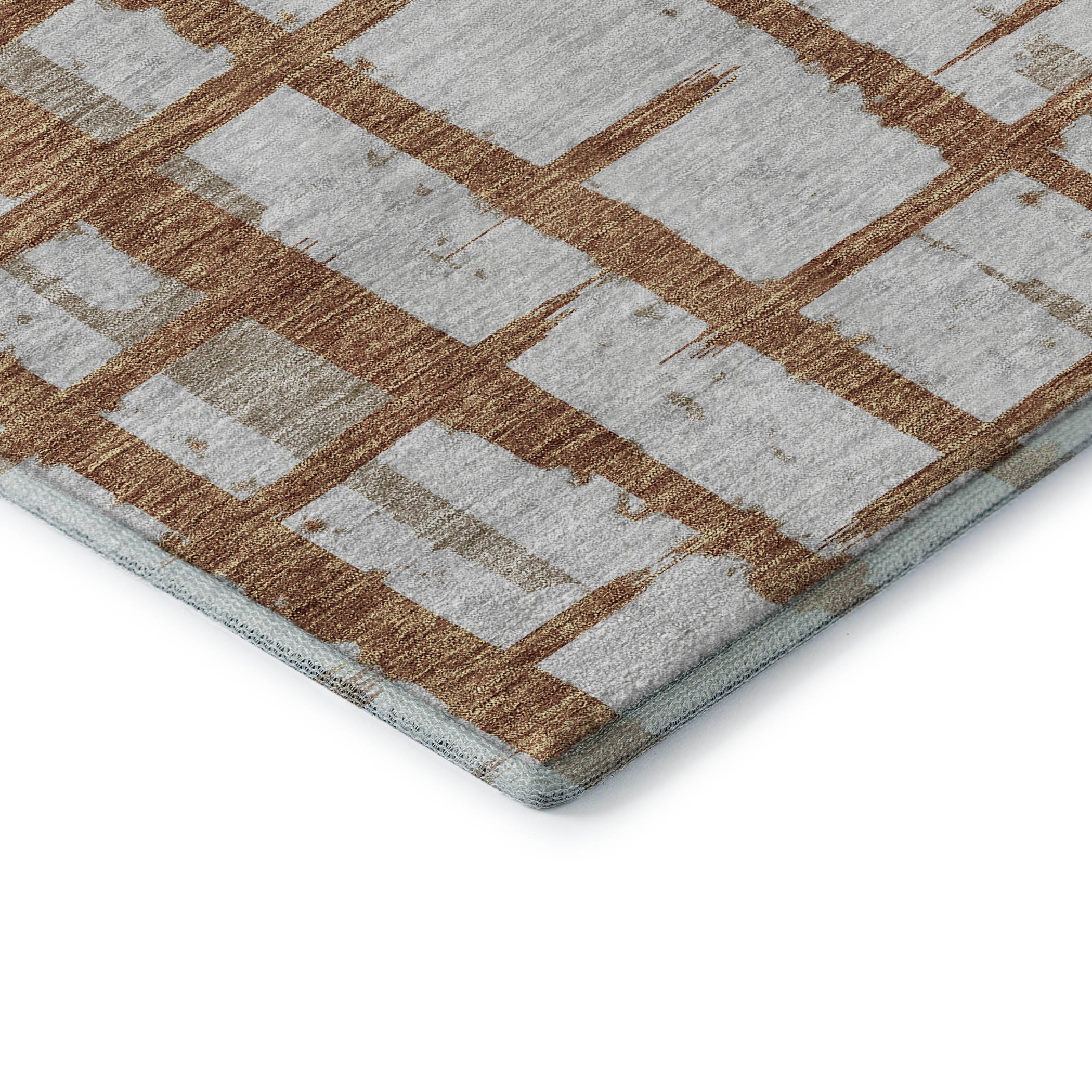 Siena Machine Washable Transitional Paprika Orange Rug 1'8" x 2'6" #shape_Rectangle