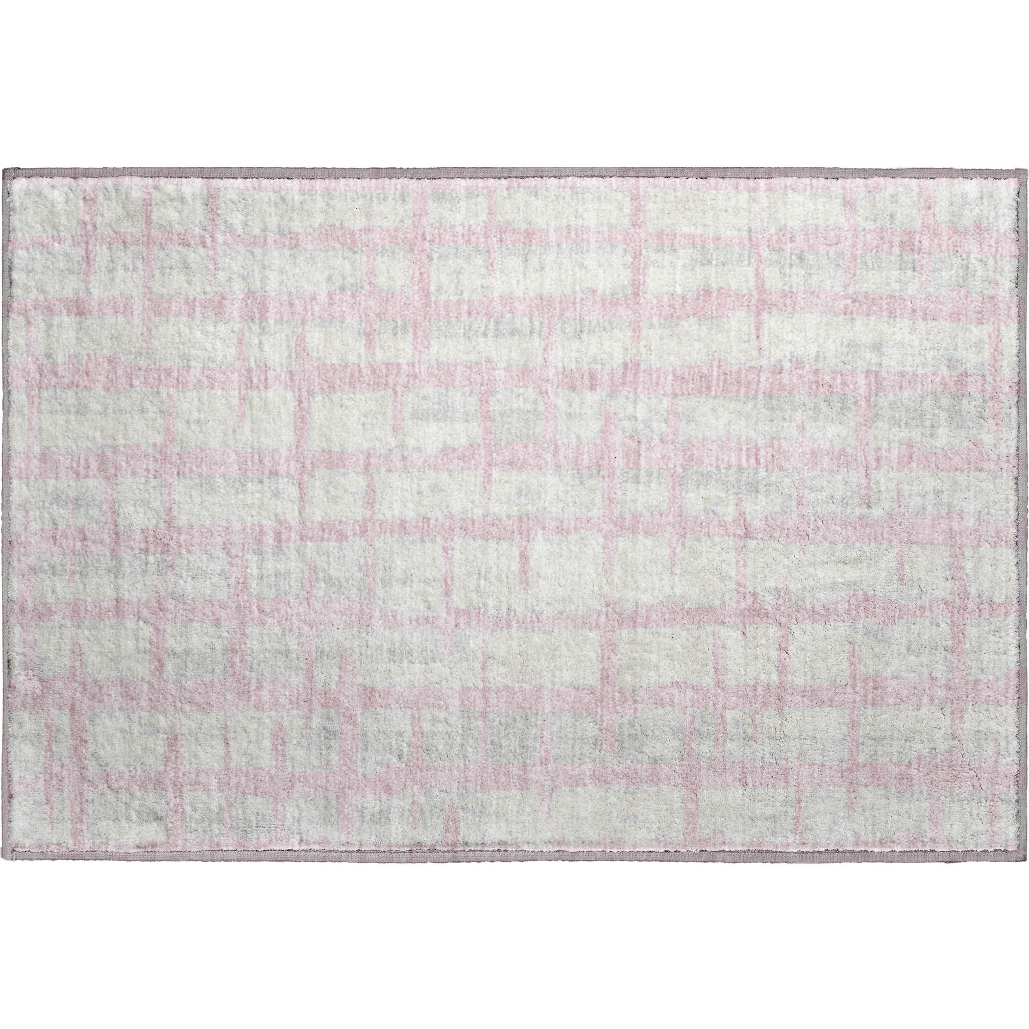 Siena Machine Washable Transitional Pink Rug 1'8" x 2'6" #shape_Rectangle