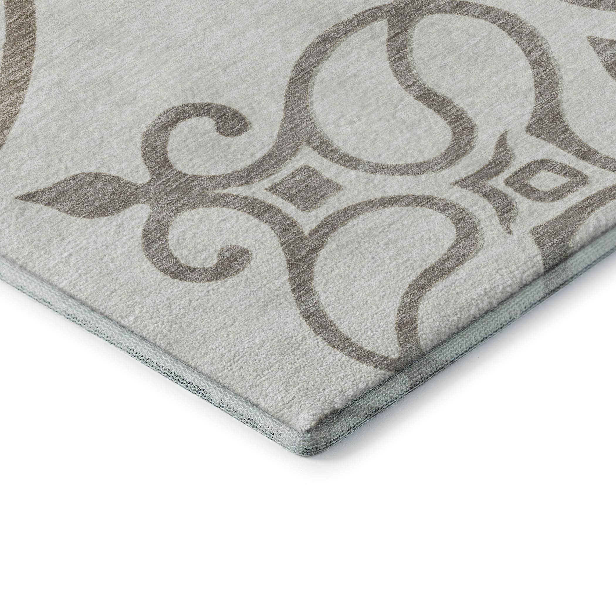 Kathmandu Machine Washable Transitional Ivory Rug 1'8" x 2'6" #shape_Rectangle
