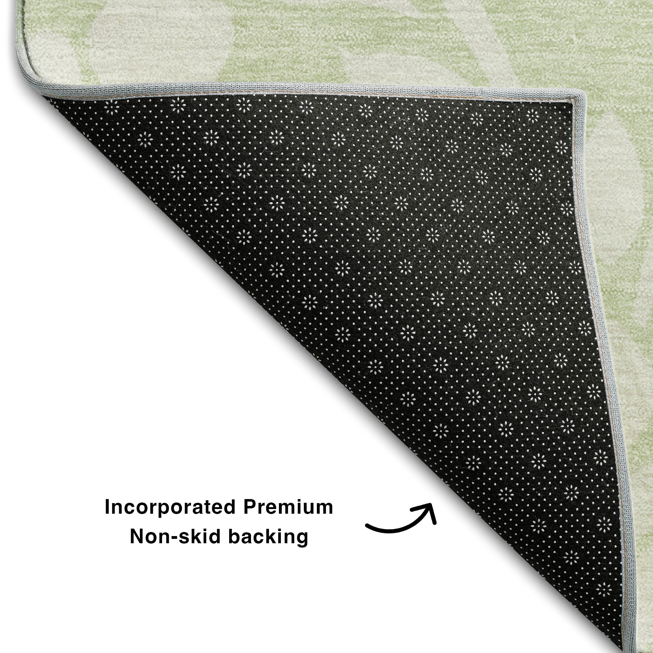 Montevideo Machine Washable Transitional Aloe Green Rug 1'8" x 2'6" #shape_Rectangle