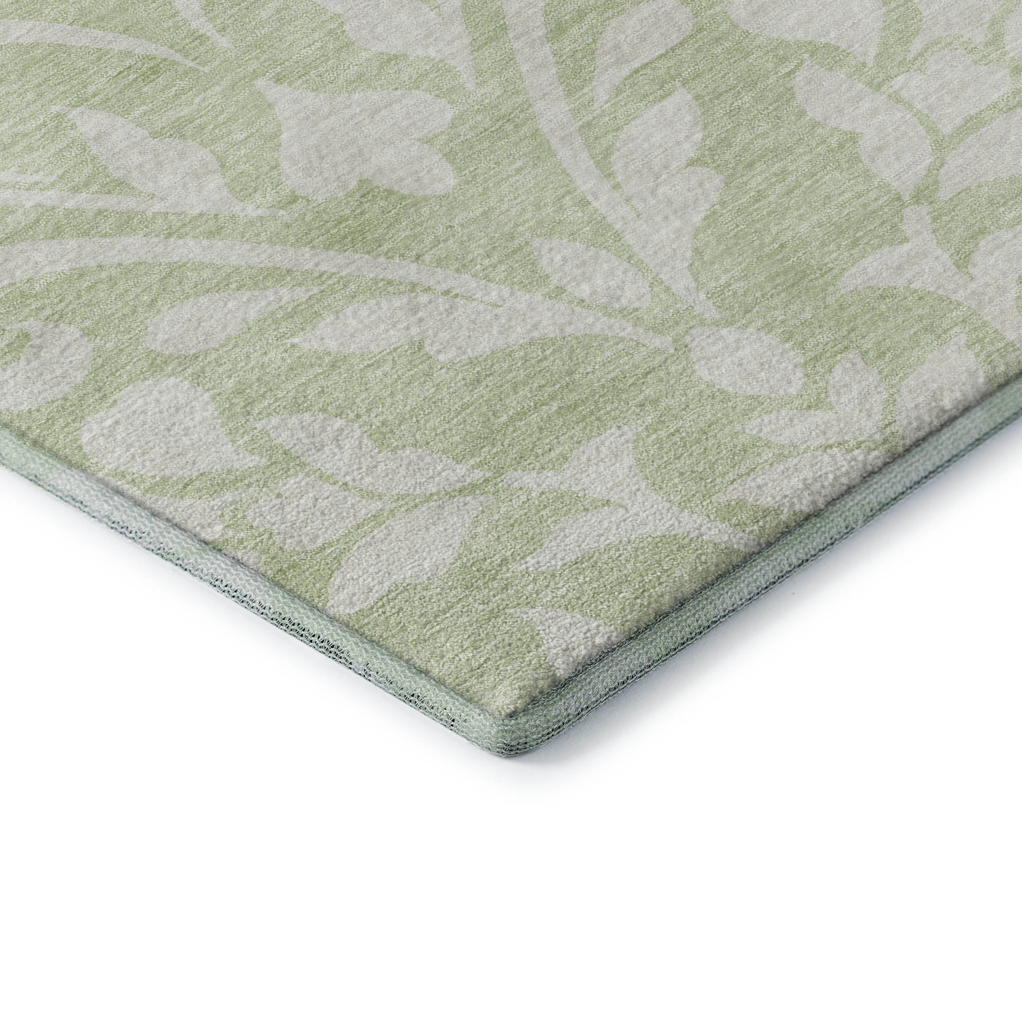 Montevideo Machine Washable Transitional Aloe Green Rug 1'8" x 2'6" #shape_Rectangle