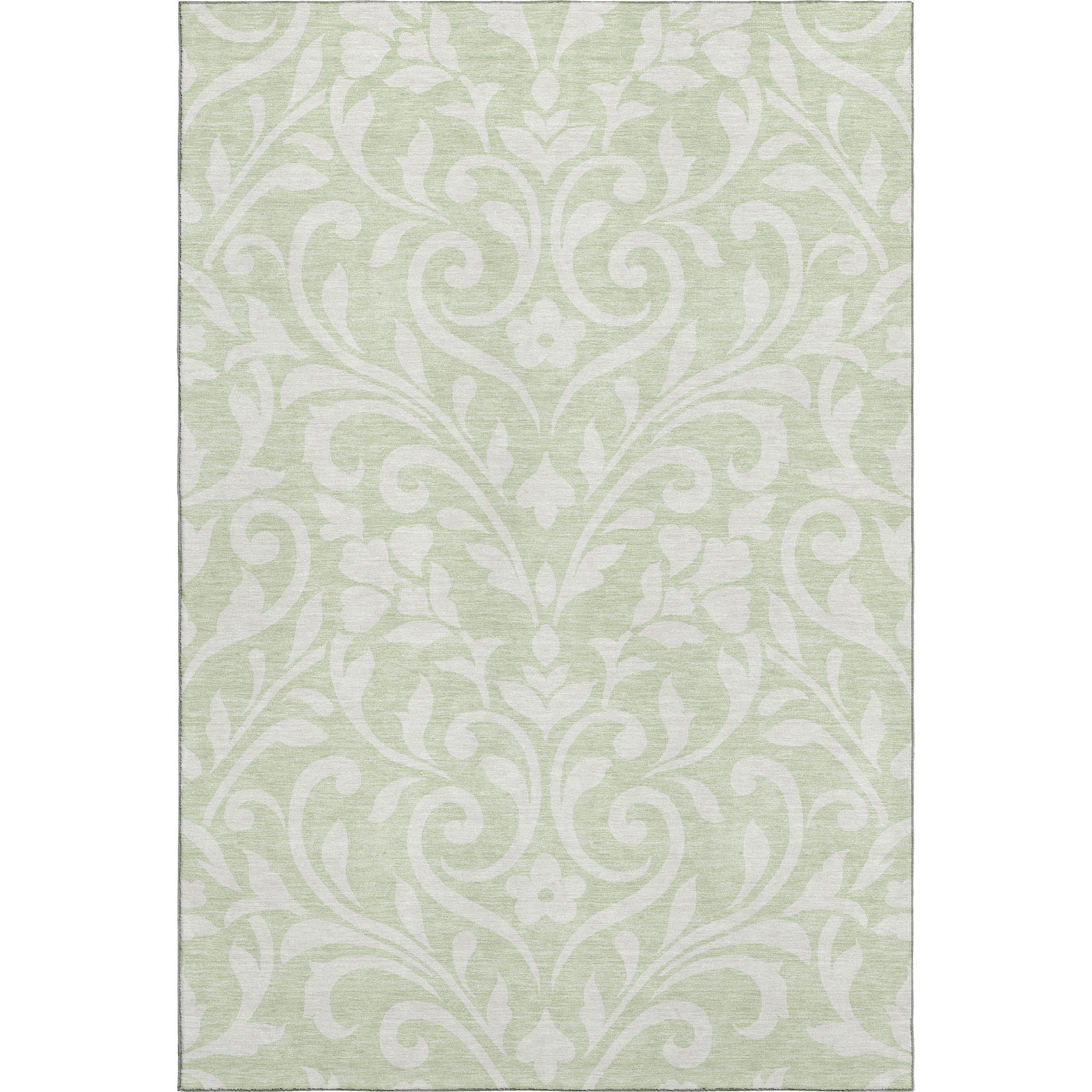 Montevideo Machine Washable Transitional Aloe Green Rug 2'6" x 3'10" #shape_Rectangle