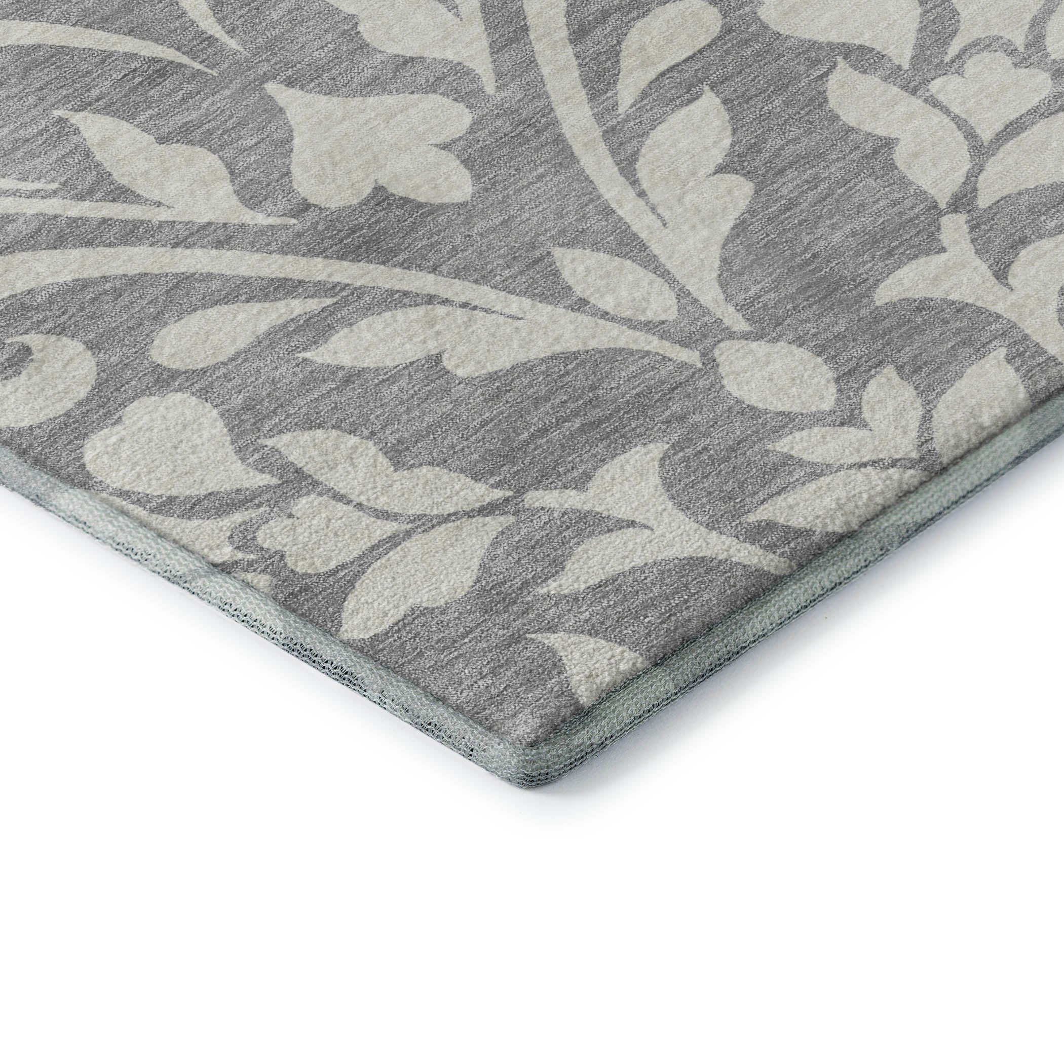 Montevideo Machine Washable Transitional Gray Rug 1'8" x 2'6" #shape_Rectangle