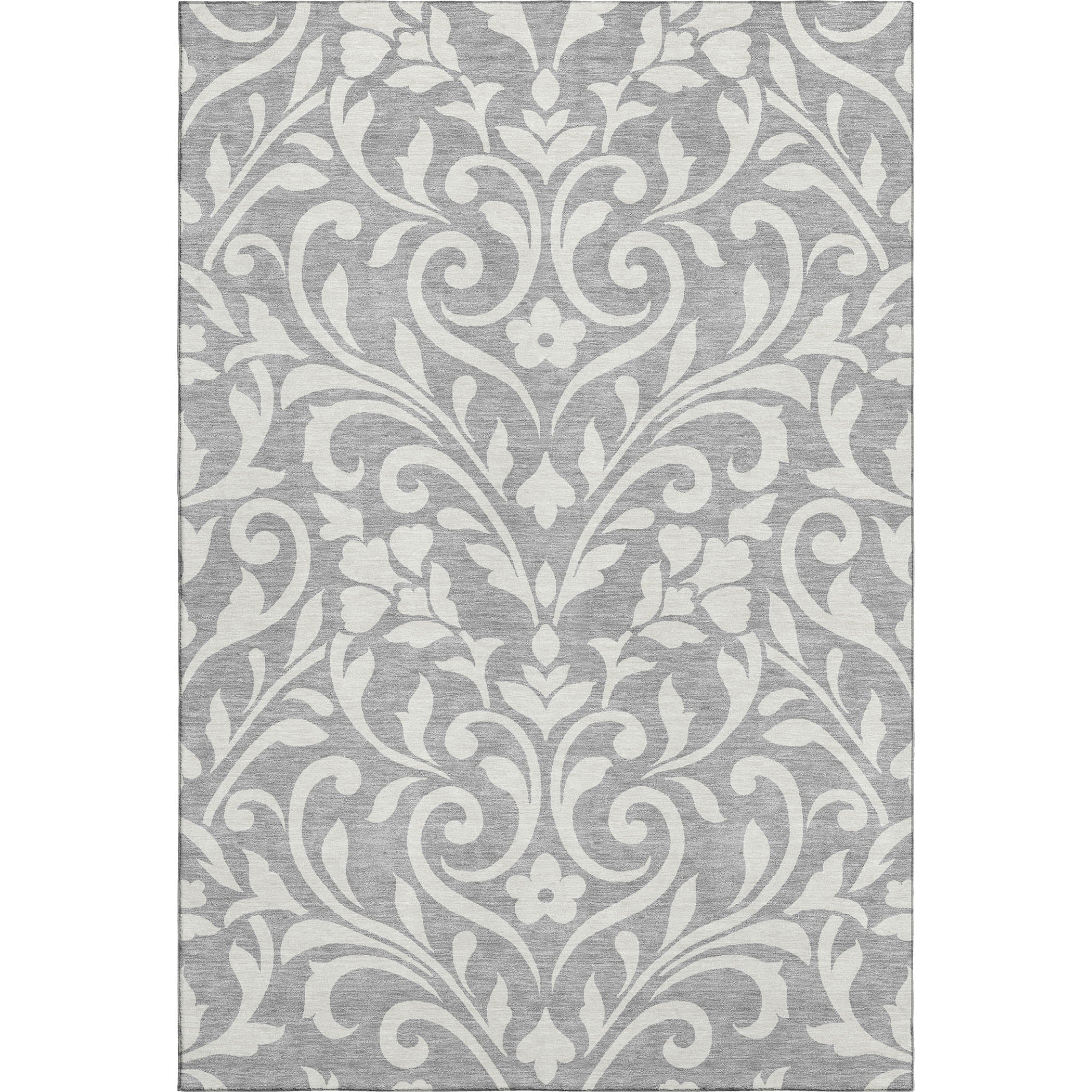 Montevideo Machine Washable Transitional Gray Rug 2'6" x 3'10" #shape_Rectangle