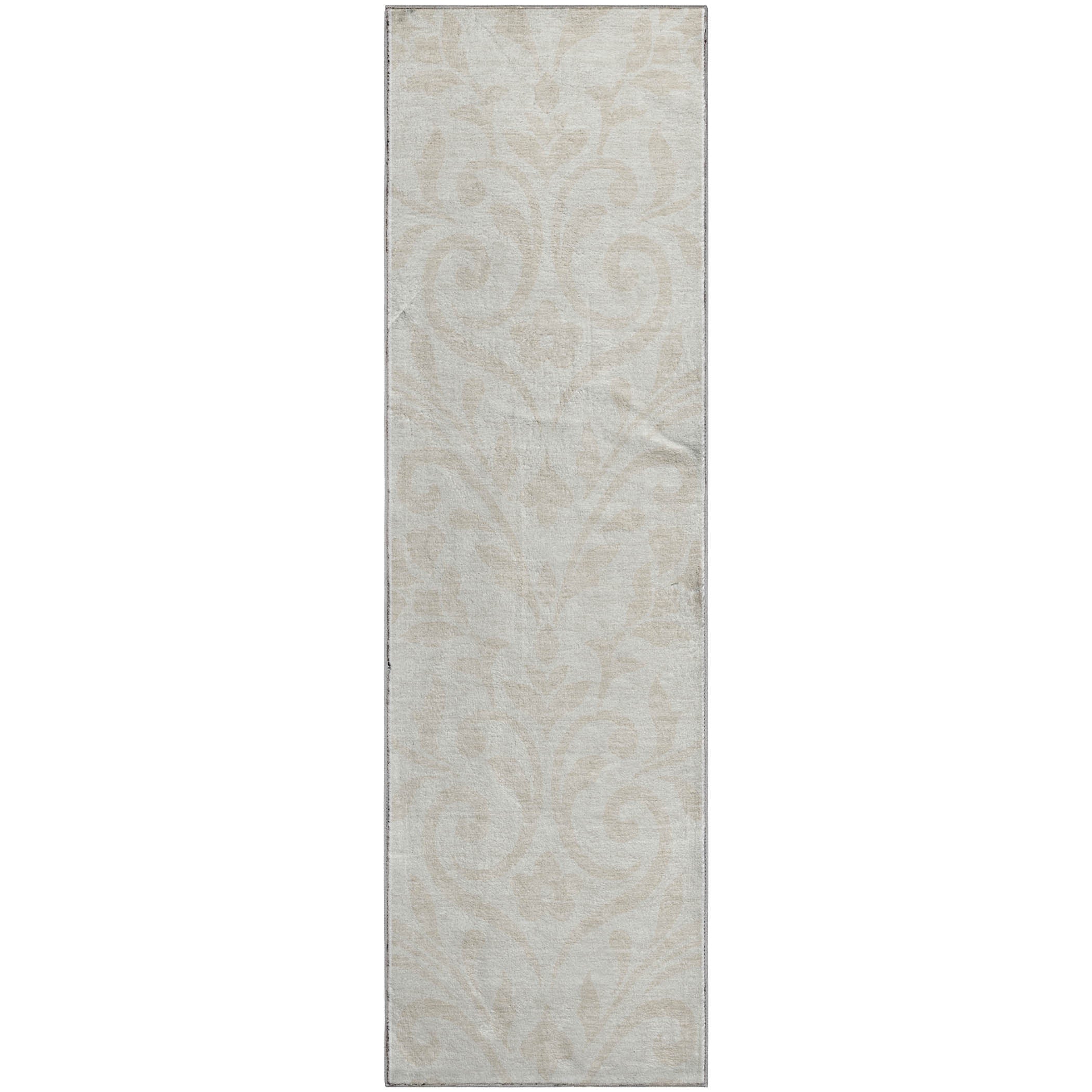 Montevideo Machine Washable Transitional Ivory Rug 2'3" x 7'6" #shape_Runner