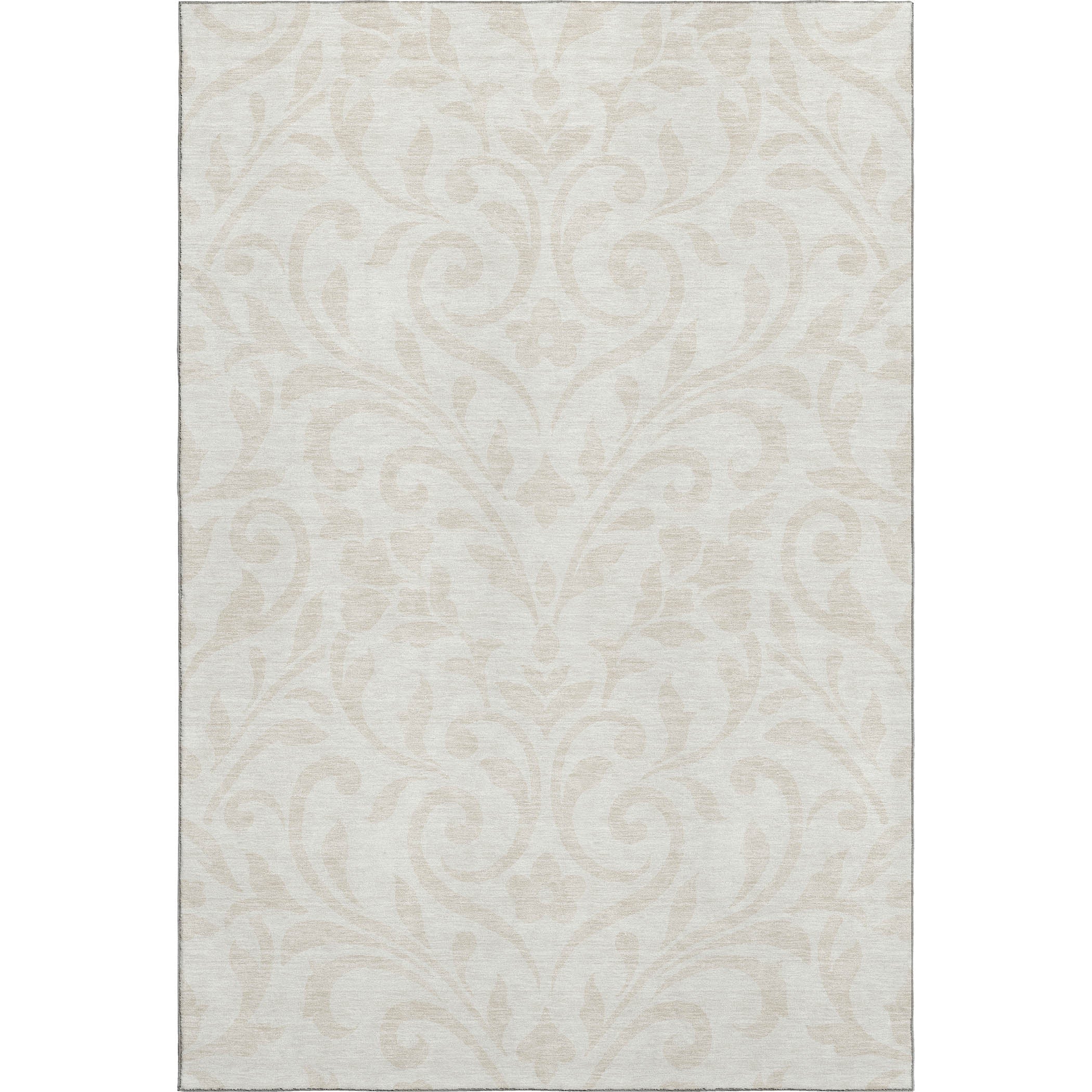 Montevideo Machine Washable Transitional Ivory Rug 2'6" x 3'10" #shape_Rectangle