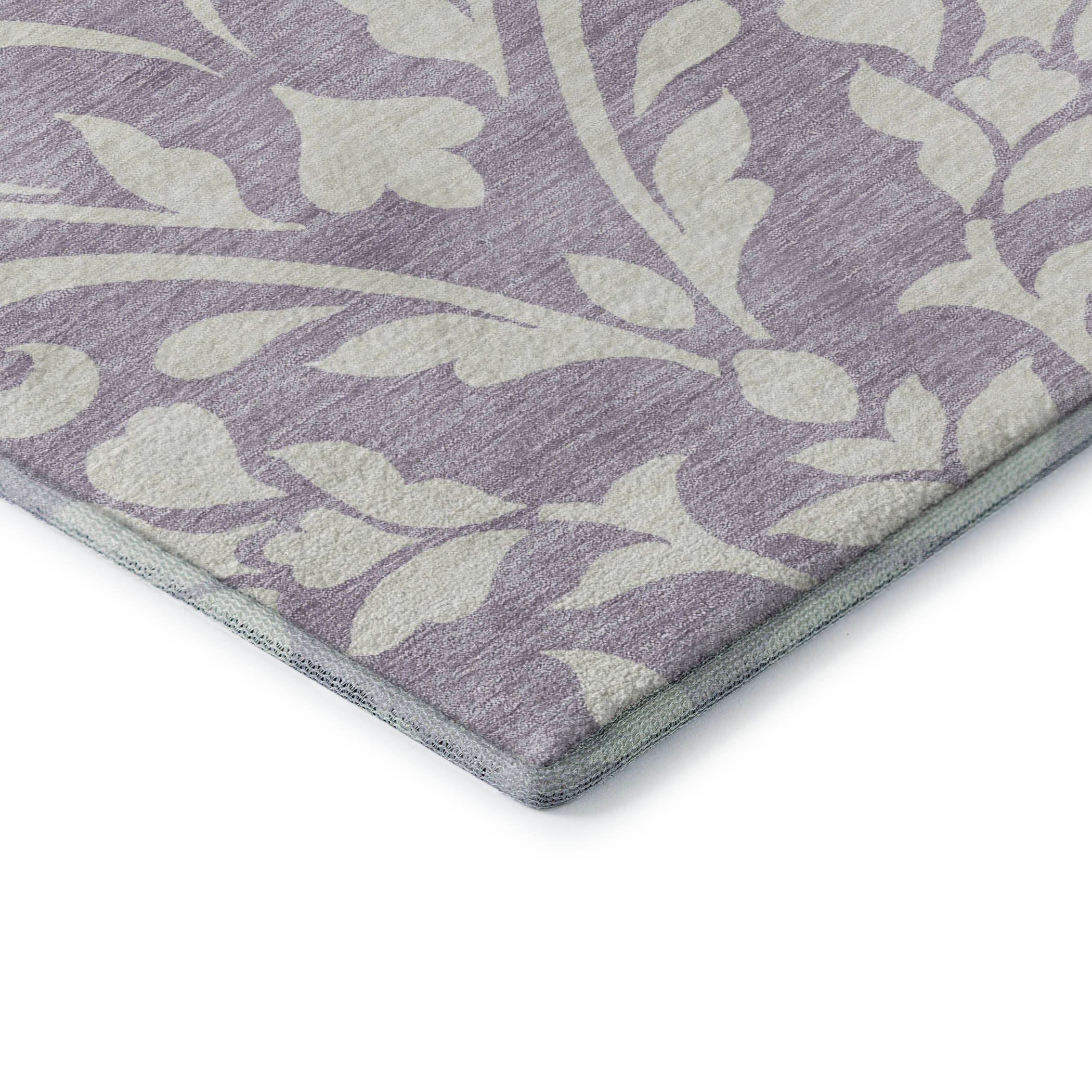 Montevideo Machine Washable Transitional Lavender Purple Rug 1'8" x 2'6" #shape_Rectangle