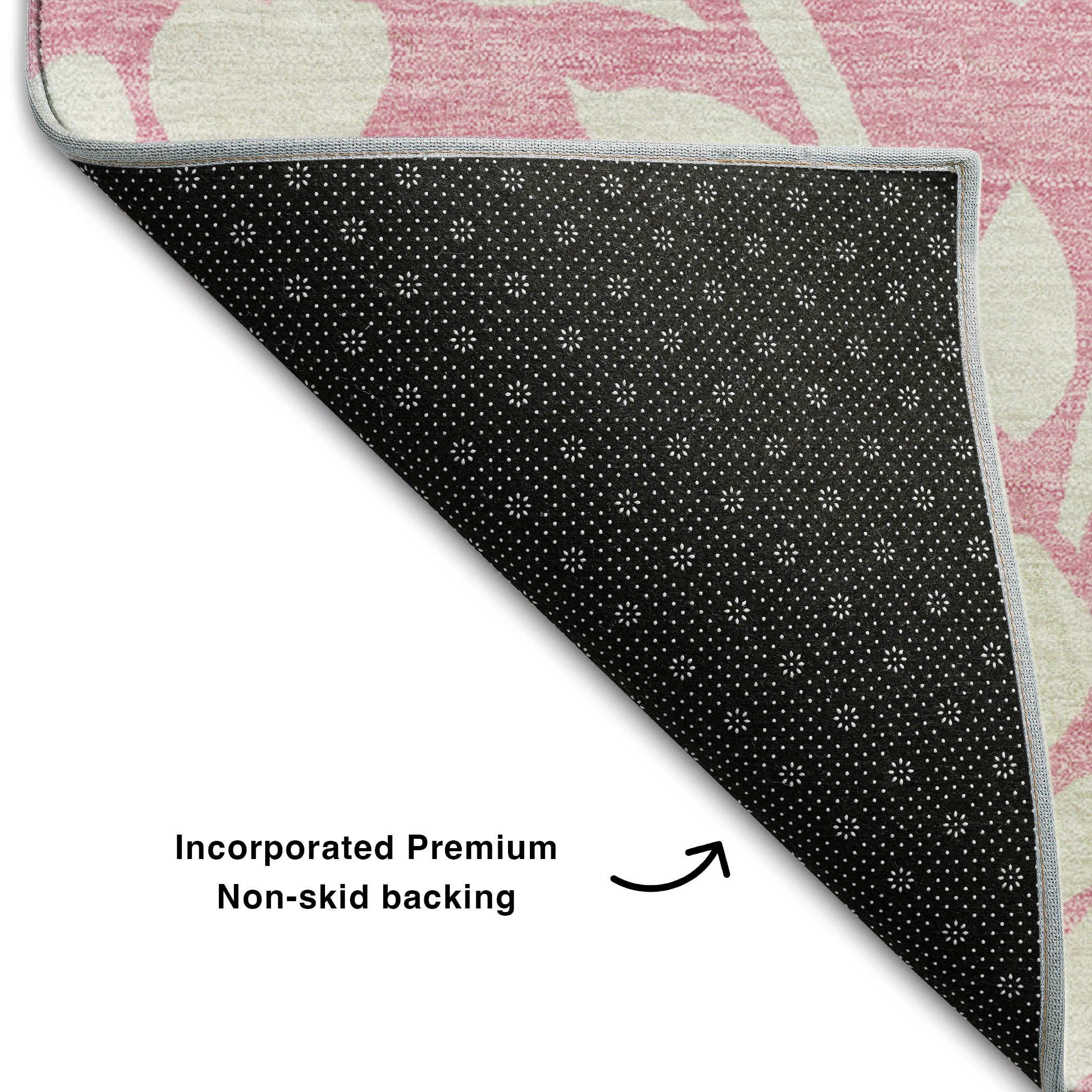 Montevideo Machine Washable Transitional Pink Rug 1'8" x 2'6" #shape_Rectangle