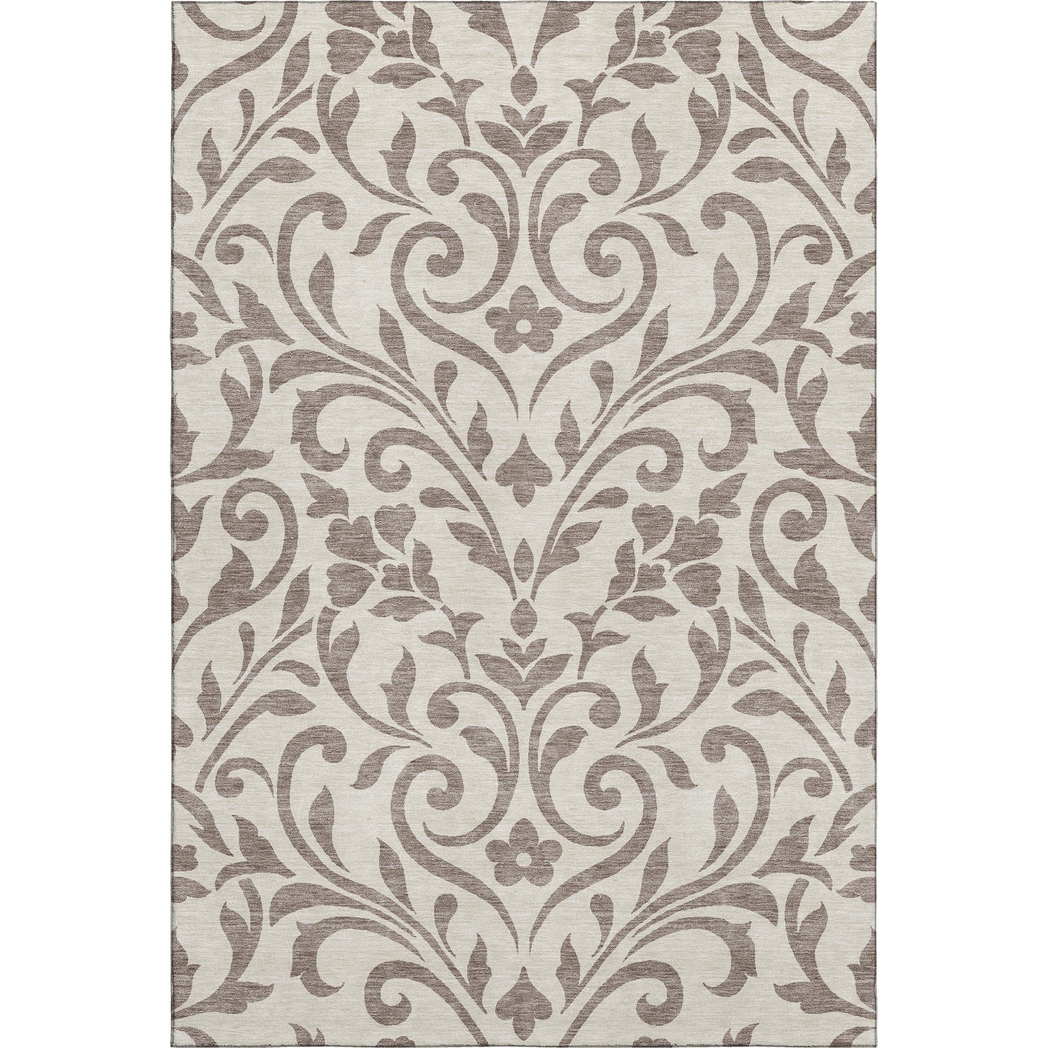 Montevideo Machine Washable Transitional Taupe Brown Rug 2'6" x 3'10" #shape_Rectangle