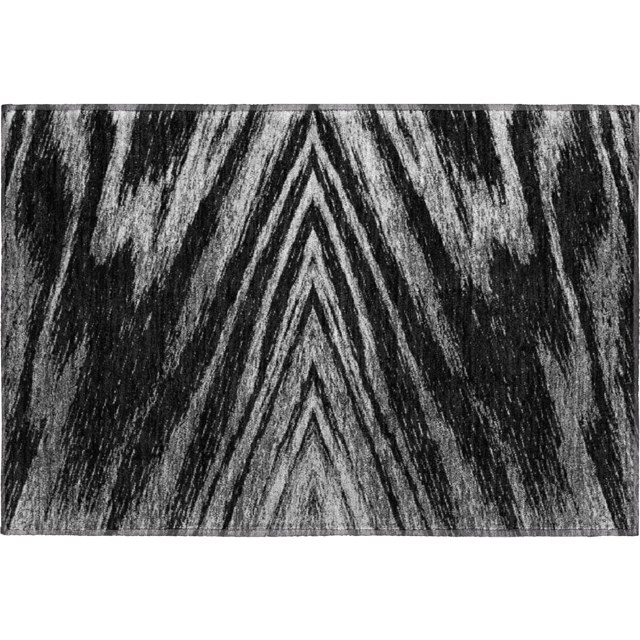 Bern Machine Washable Transitional Black Rug 1'8" x 2'6" #shape_Rectangle