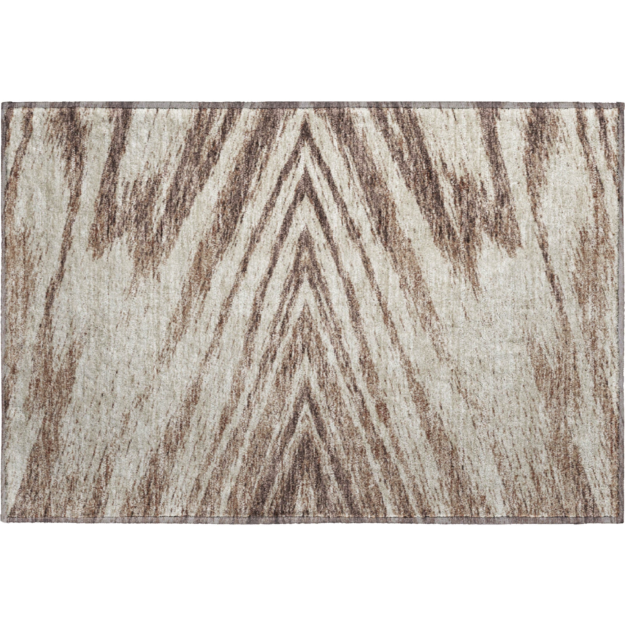Bern Machine Washable Transitional Brown Rug 1'8" x 2'6" #shape_Rectangle