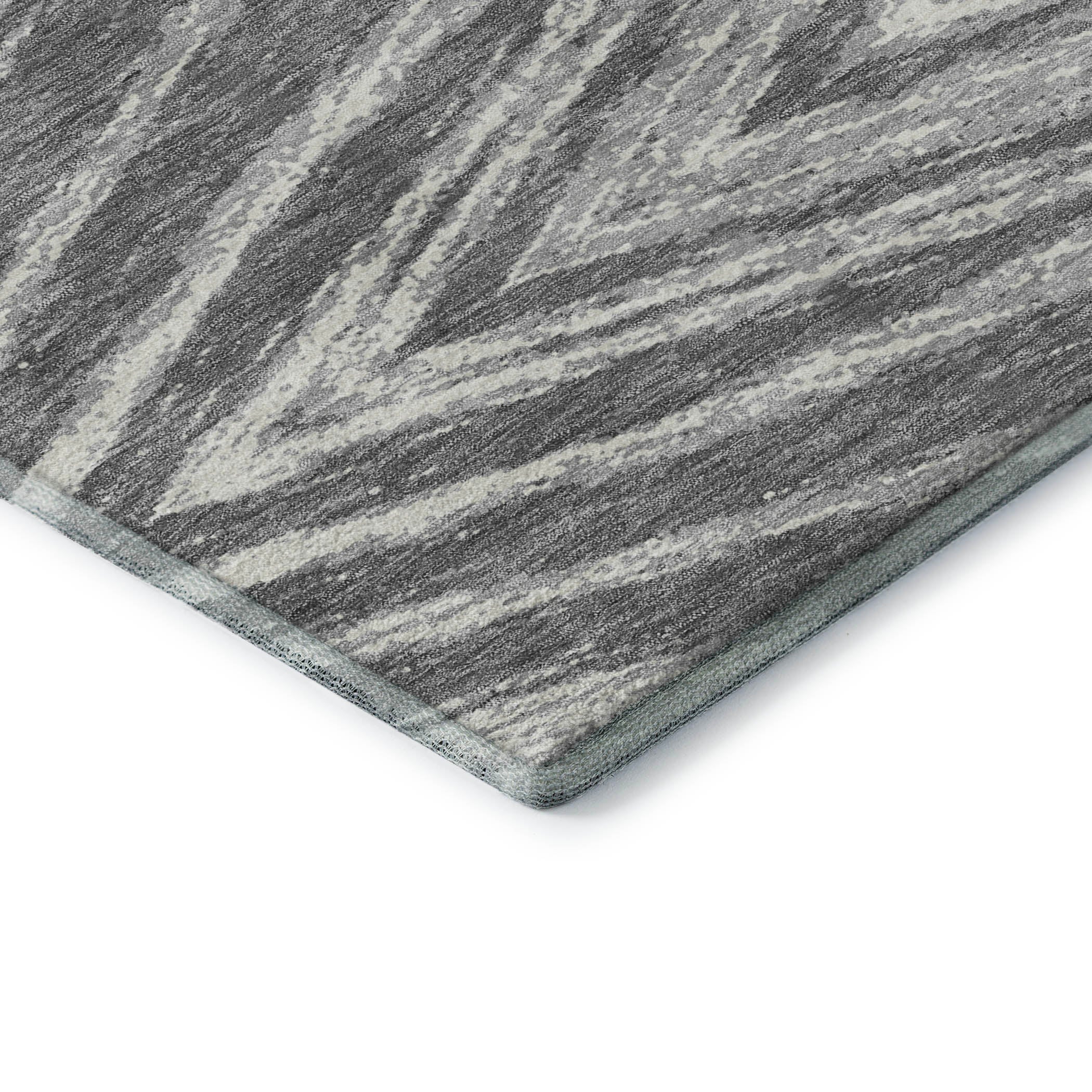 Bern Machine Washable Transitional Gray Rug 1'8" x 2'6" #shape_Rectangle