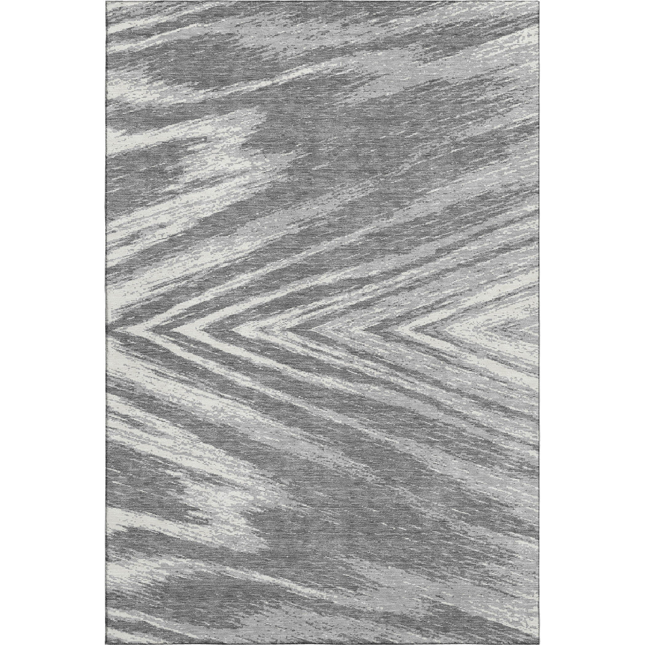 Bern Machine Washable Transitional Gray Rug 2'6" x 3'10" #shape_Rectangle