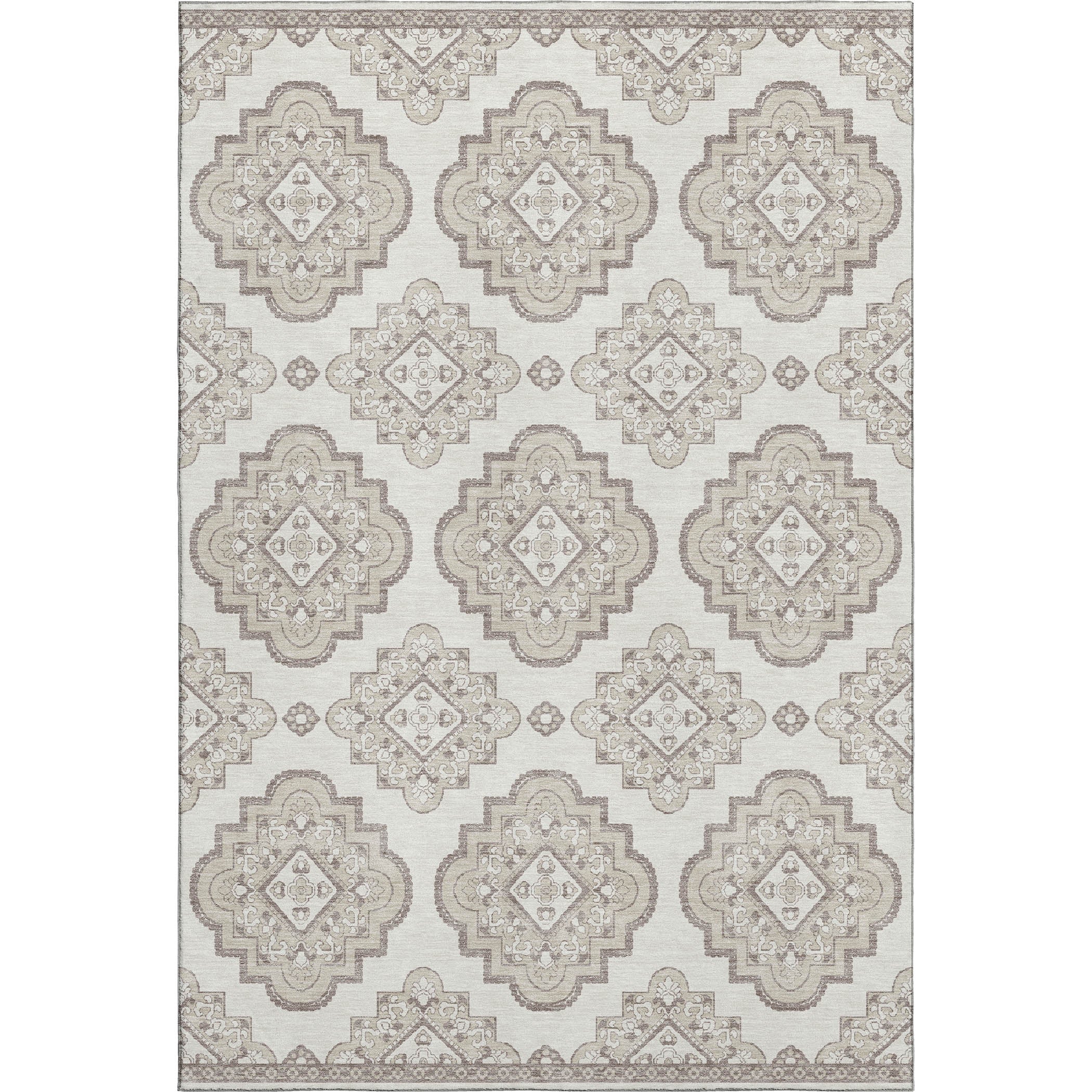 Vienna Machine Washable Transitional Ivory Rug 2'6" x 3'10" #shape_Rectangle