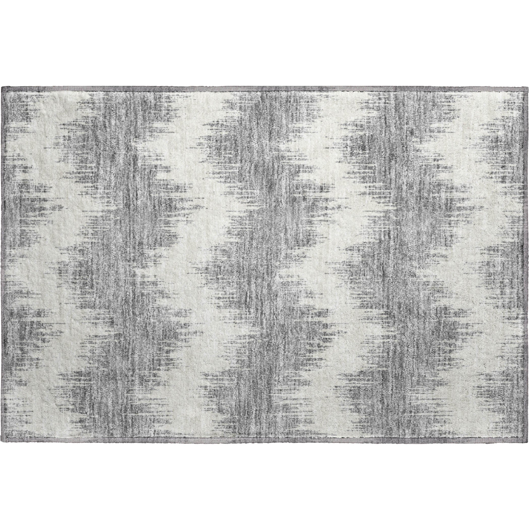 Bruges Machine Washable Transitional Gray Rug 1'8" x 2'6" #shape_Rectangle
