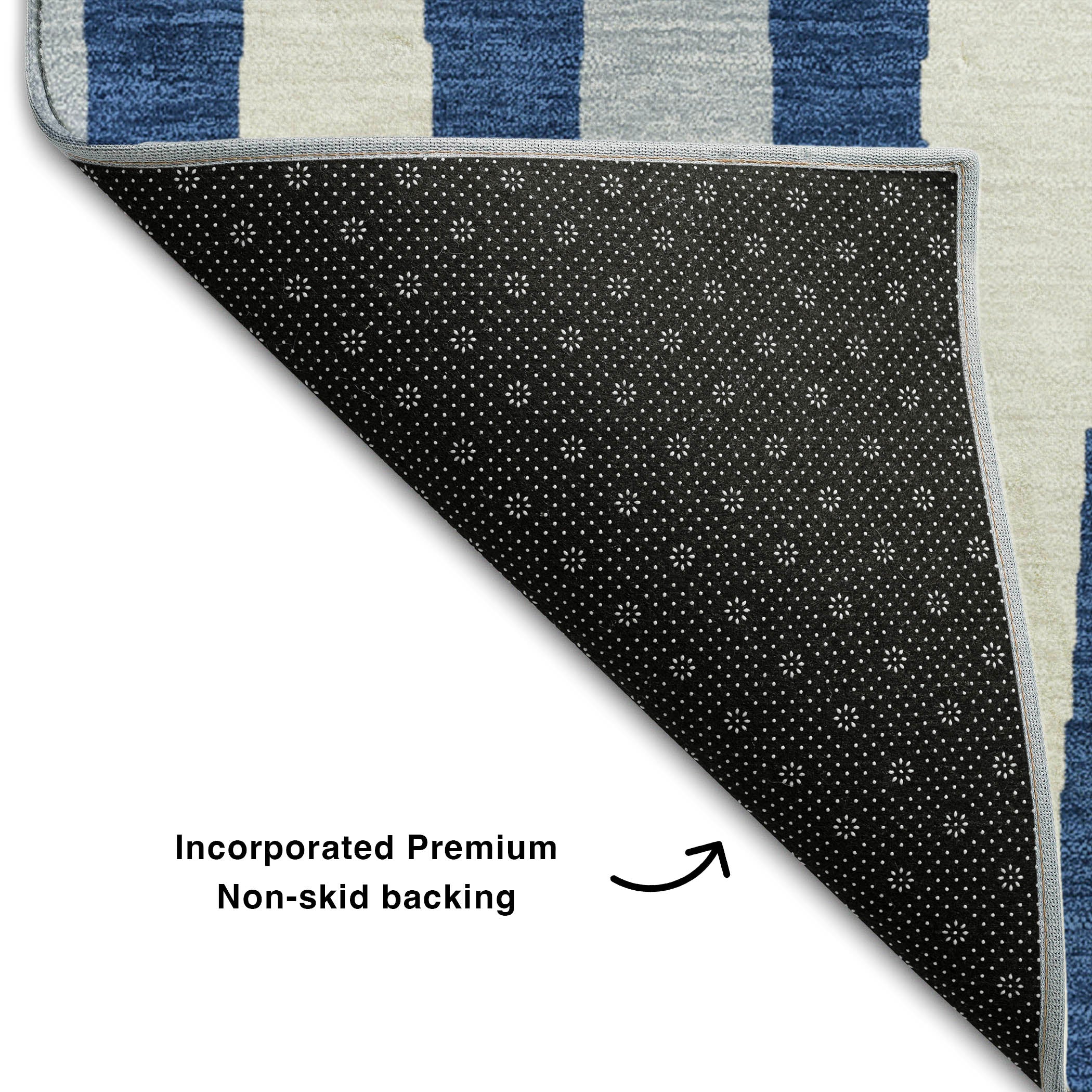 Zanzibar Machine Washable Transitional Navy Blue Rug 1'8" x 2'6" #shape_Rectangle