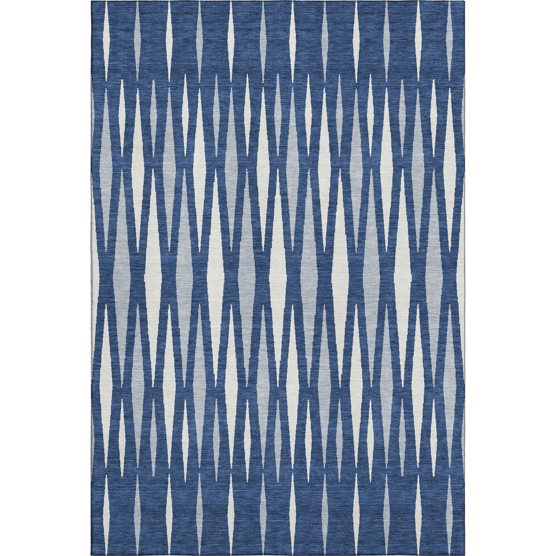 Zanzibar Machine Washable Transitional Navy Blue Rug 2'6" x 3'10" #shape_Rectangle