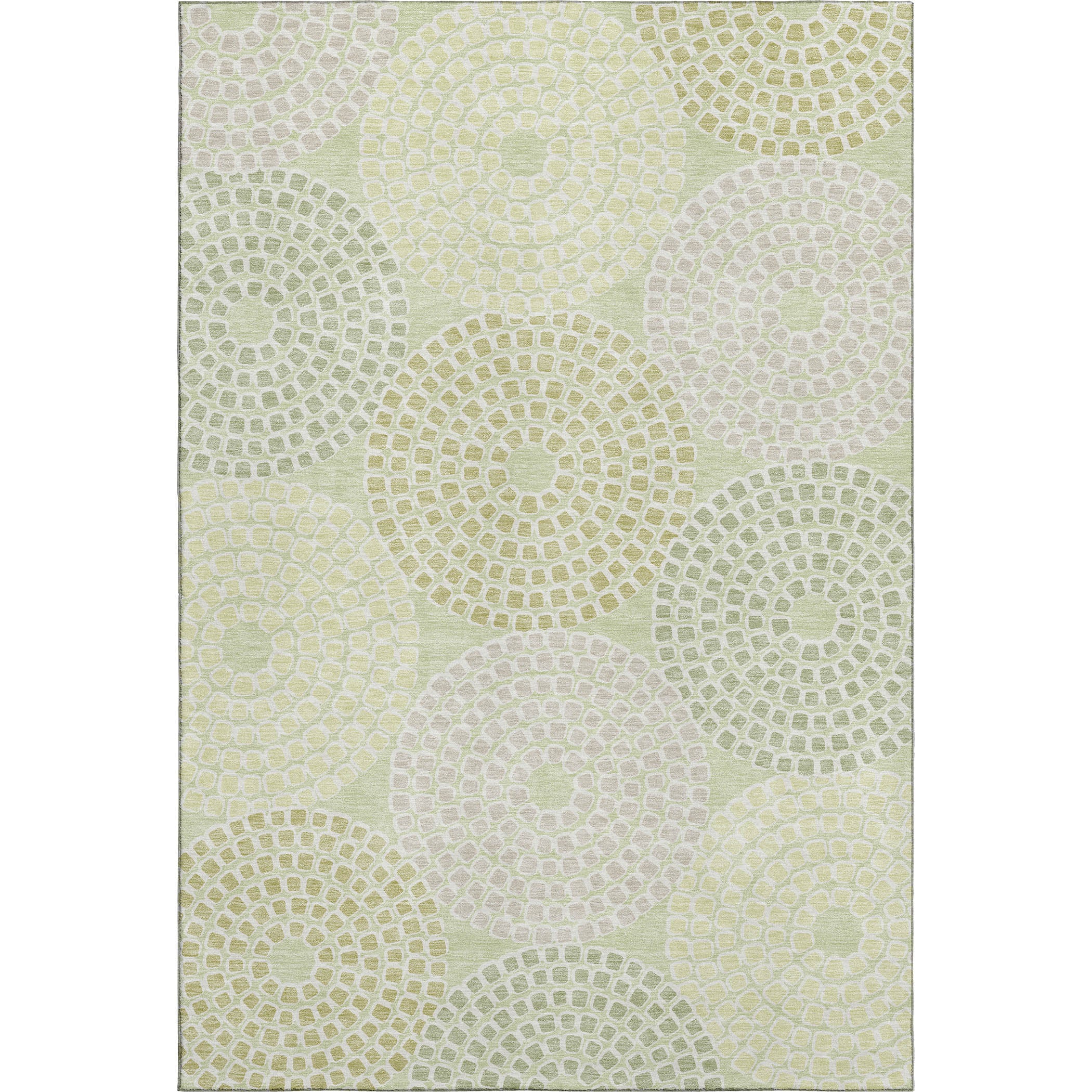 Colombo Machine Washable Transitional Mint Green Rug 2'6" x 3'10" #shape_Rectangle
