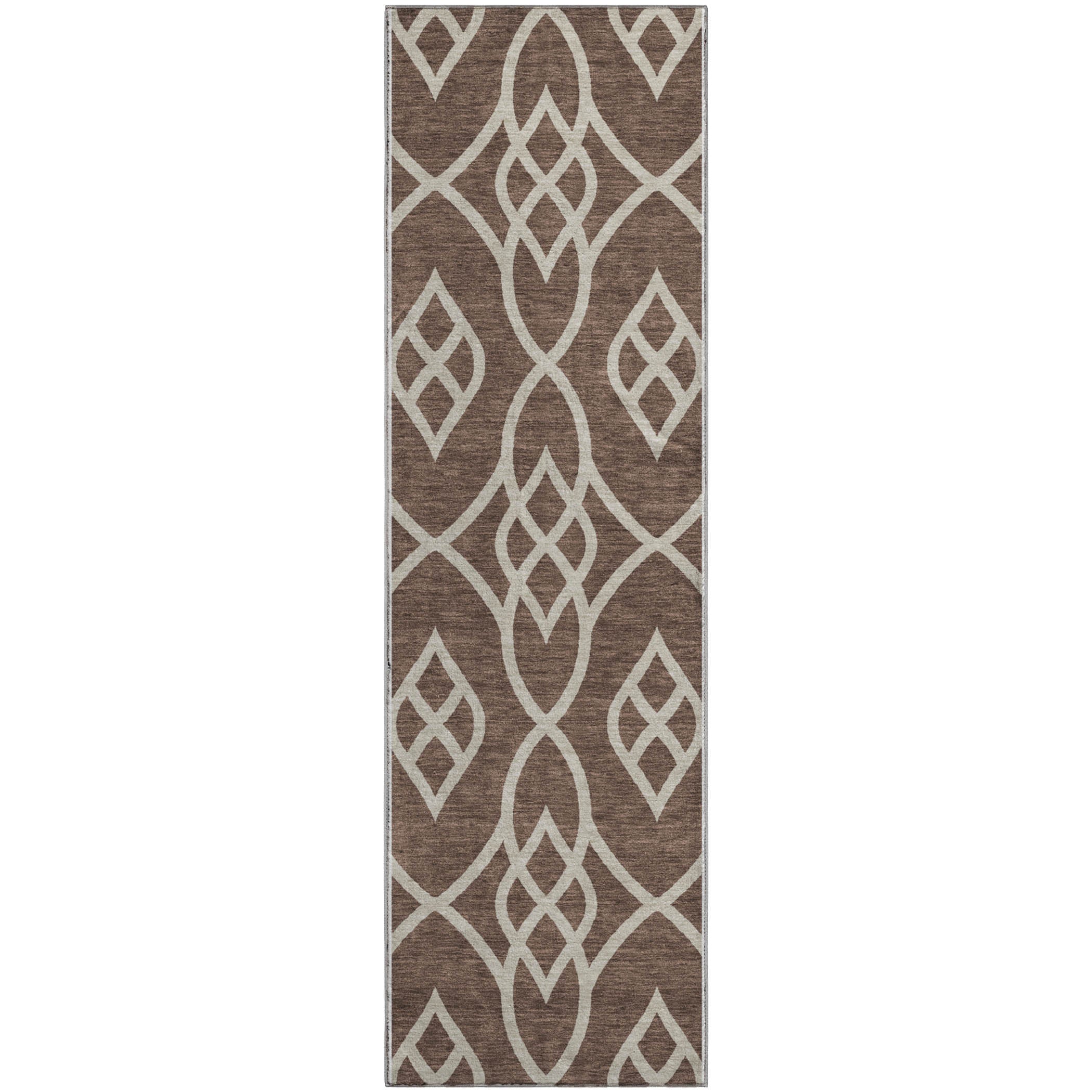 Jaipur Machine Washable Transitional Chocolate Brown Rug 2'3" x 7'6" #shape_Runner
