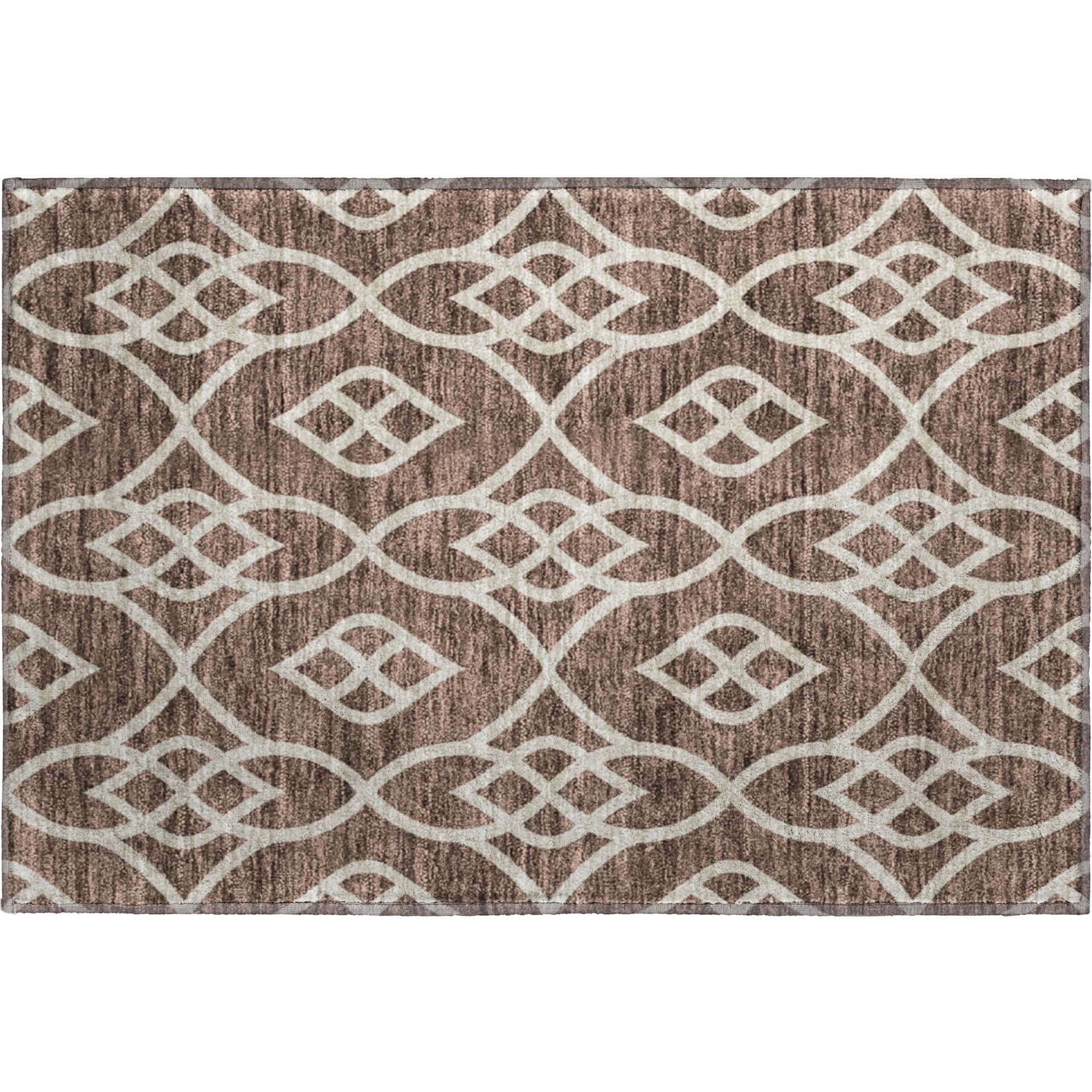 Jaipur Machine Washable Transitional Chocolate Brown Rug 1'8" x 2'6" #shape_Rectangle