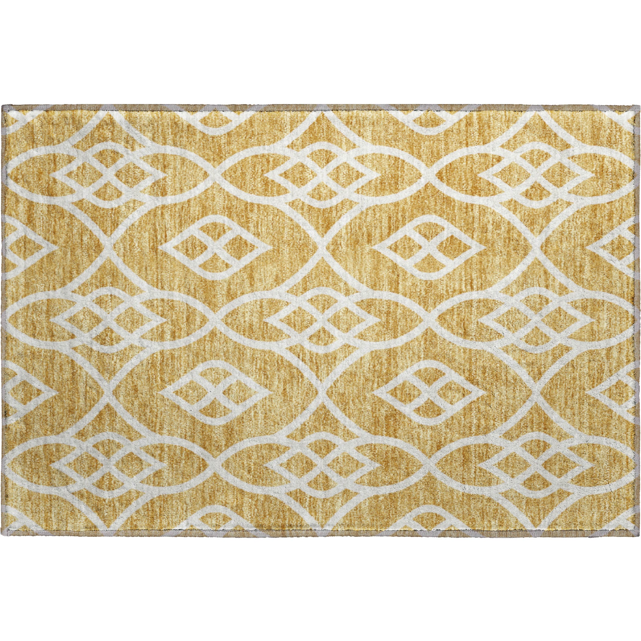 Jaipur Machine Washable Transitional Gold Rug 1'8" x 2'6" #shape_Rectangle