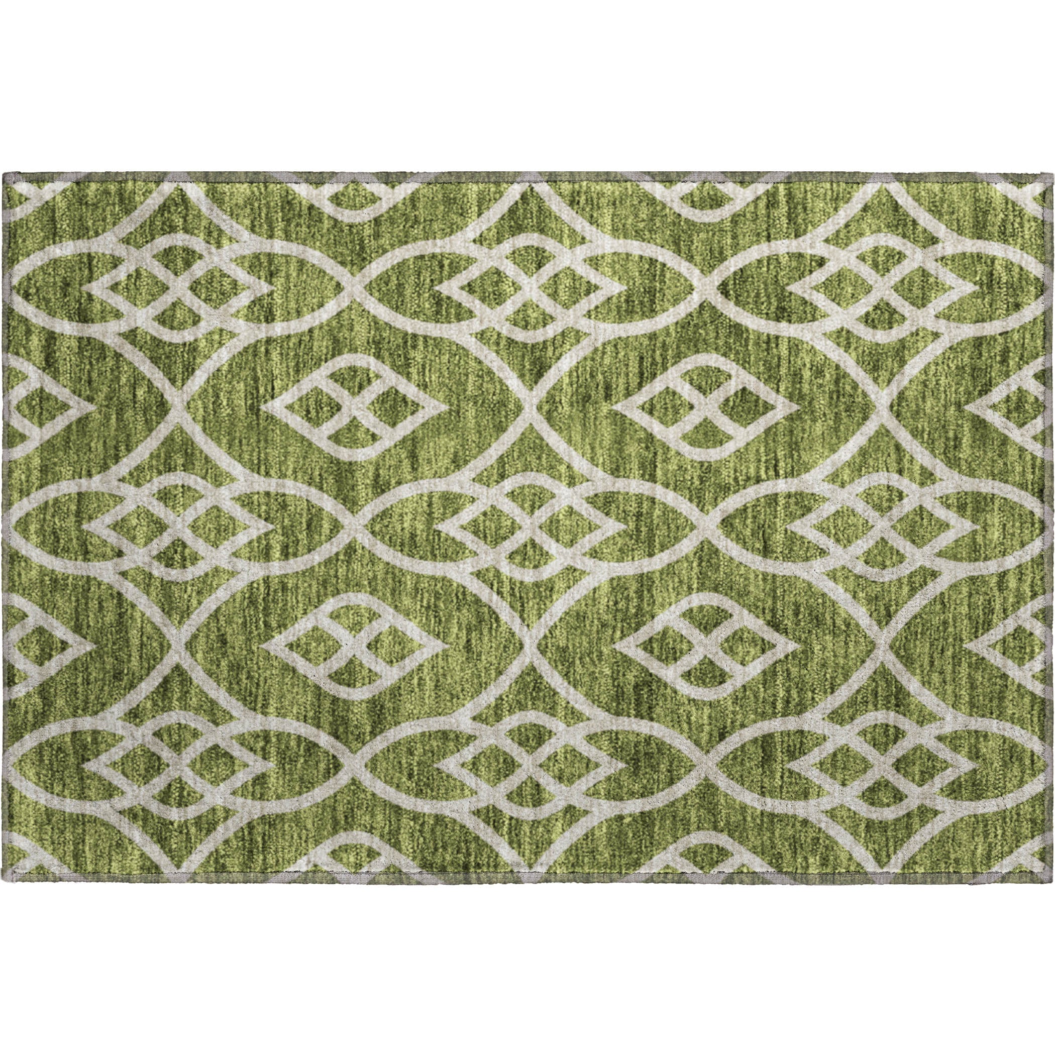 Jaipur Machine Washable Transitional Olive Green Rug 1'8" x 2'6" #shape_Rectangle