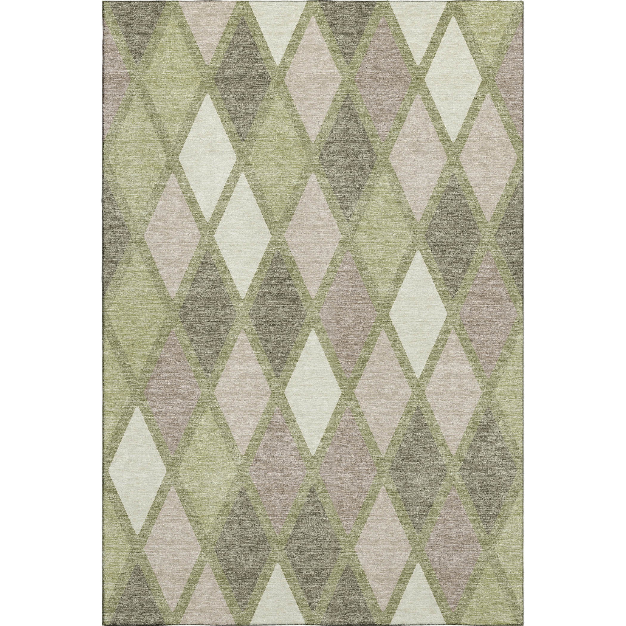 Queenstown Machine Washable Transitional Aloe Green Rug 2'6" x 3'10" #shape_Rectangle