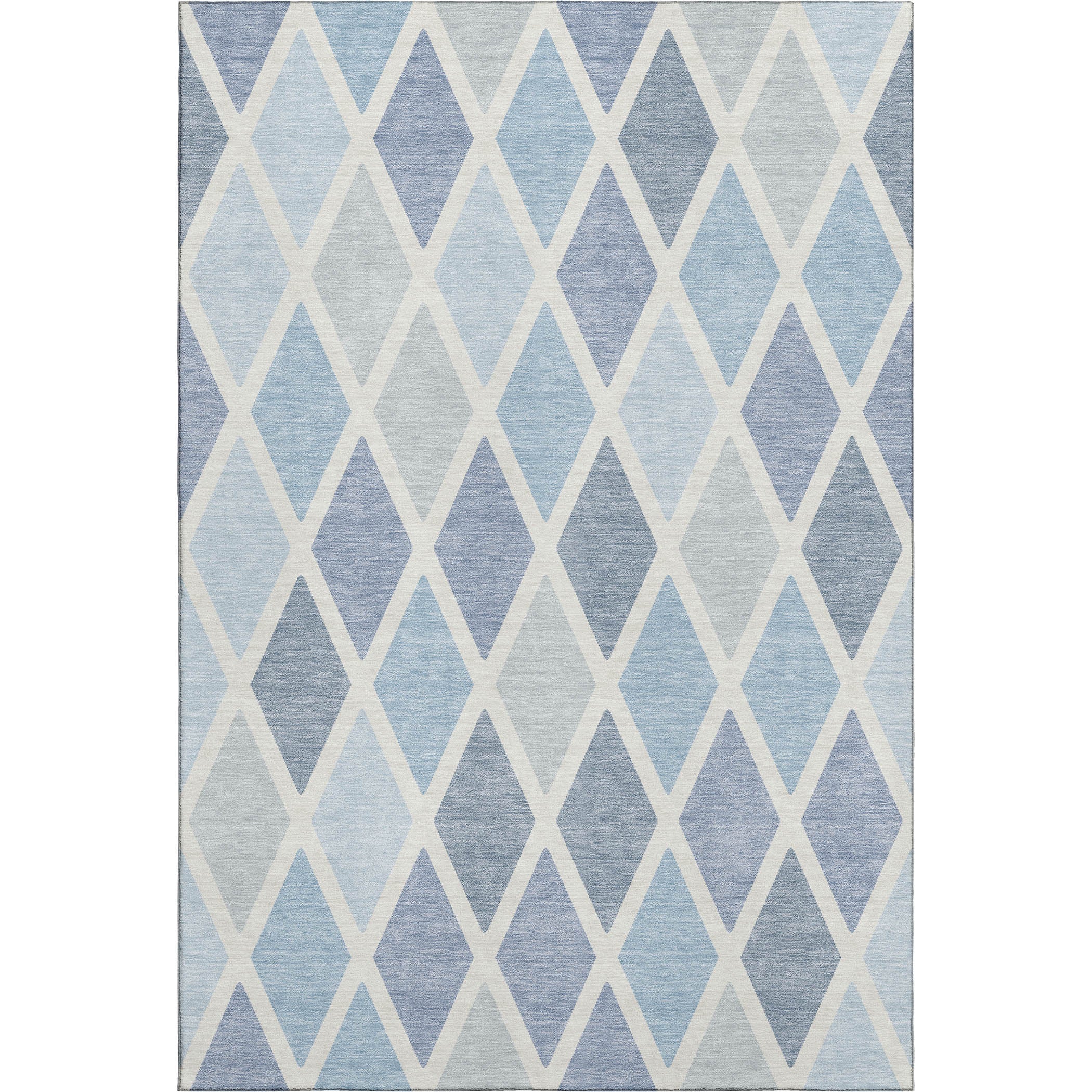 Queenstown Machine Washable Transitional Sky Blue Rug 2'6" x 3'10" #shape_Rectangle