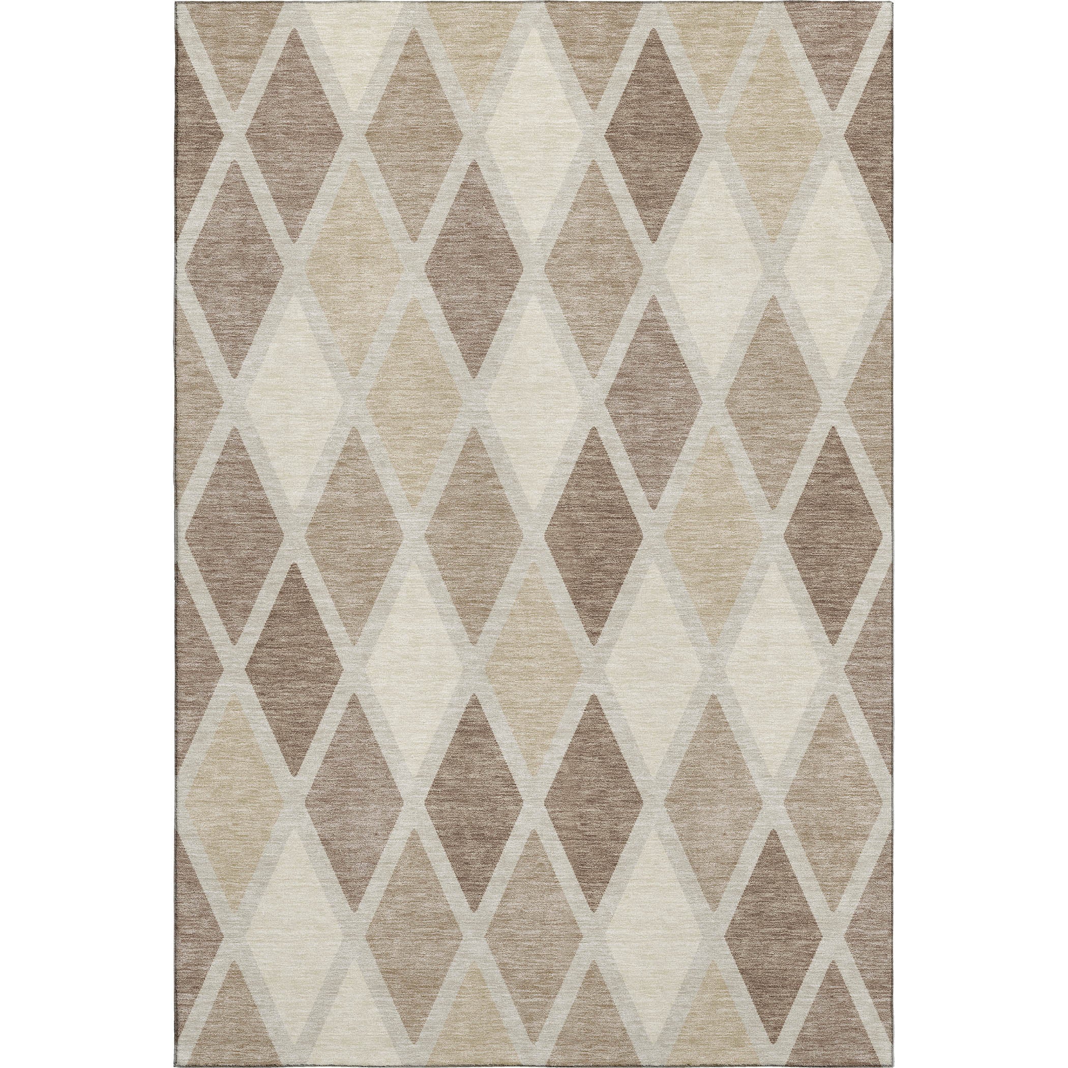 Queenstown Machine Washable Transitional Taupe Brown Rug 2'6" x 3'10" #shape_Rectangle