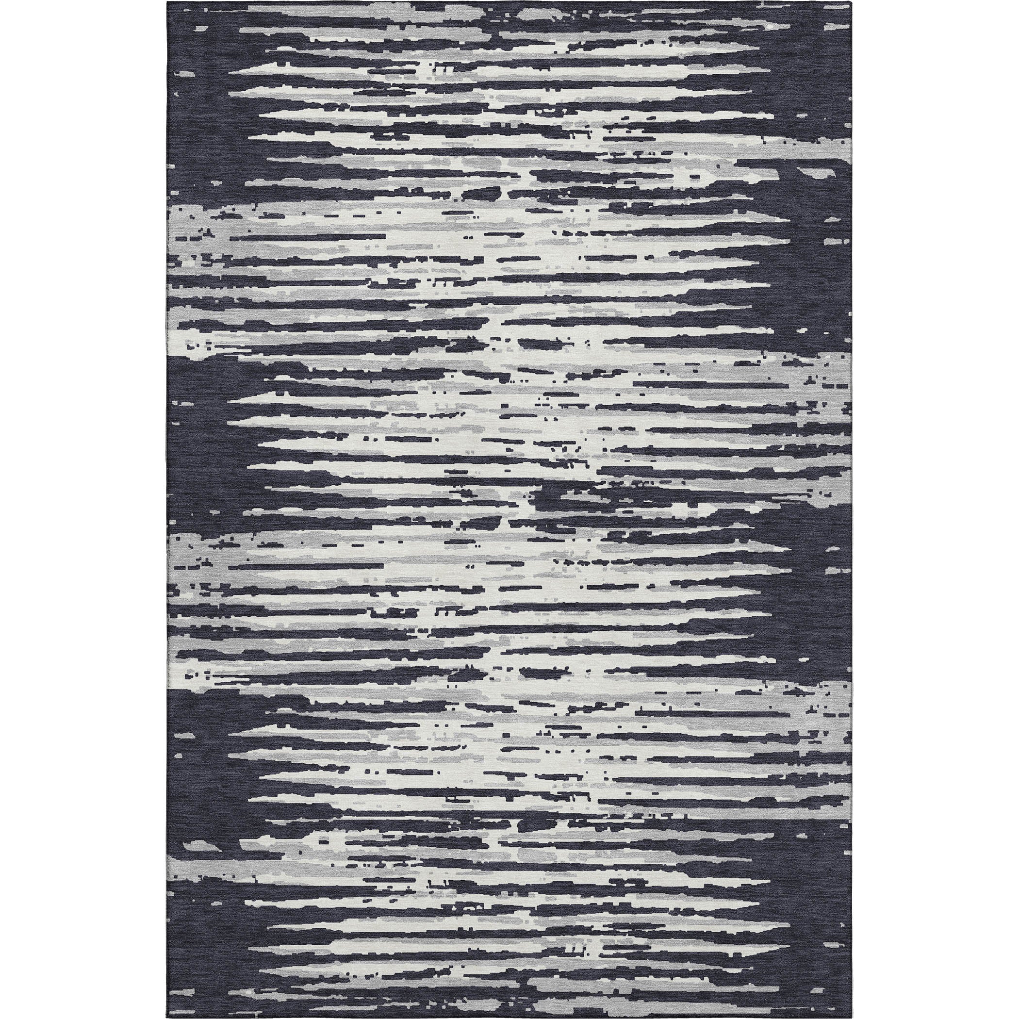 Chiang Mai Machine Washable Transitional Black Rug 2'6" x 3'10" #shape_Rectangle