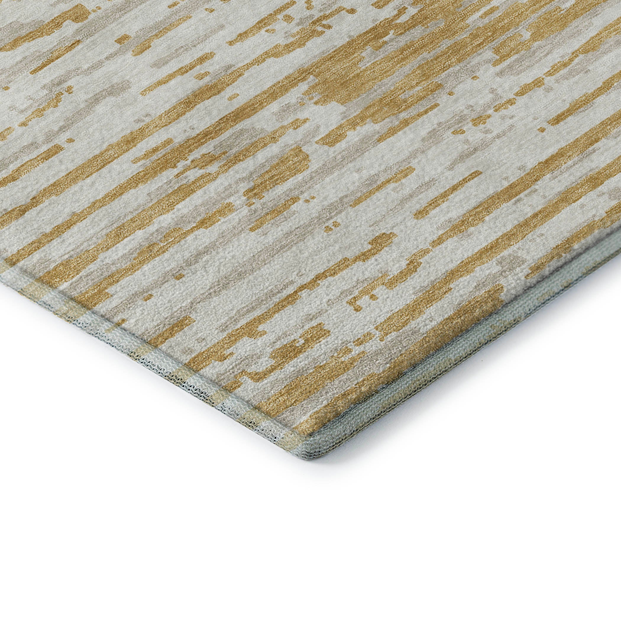 Chiang Mai Machine Washable Transitional Gold Rug 1'8" x 2'6" #shape_Rectangle