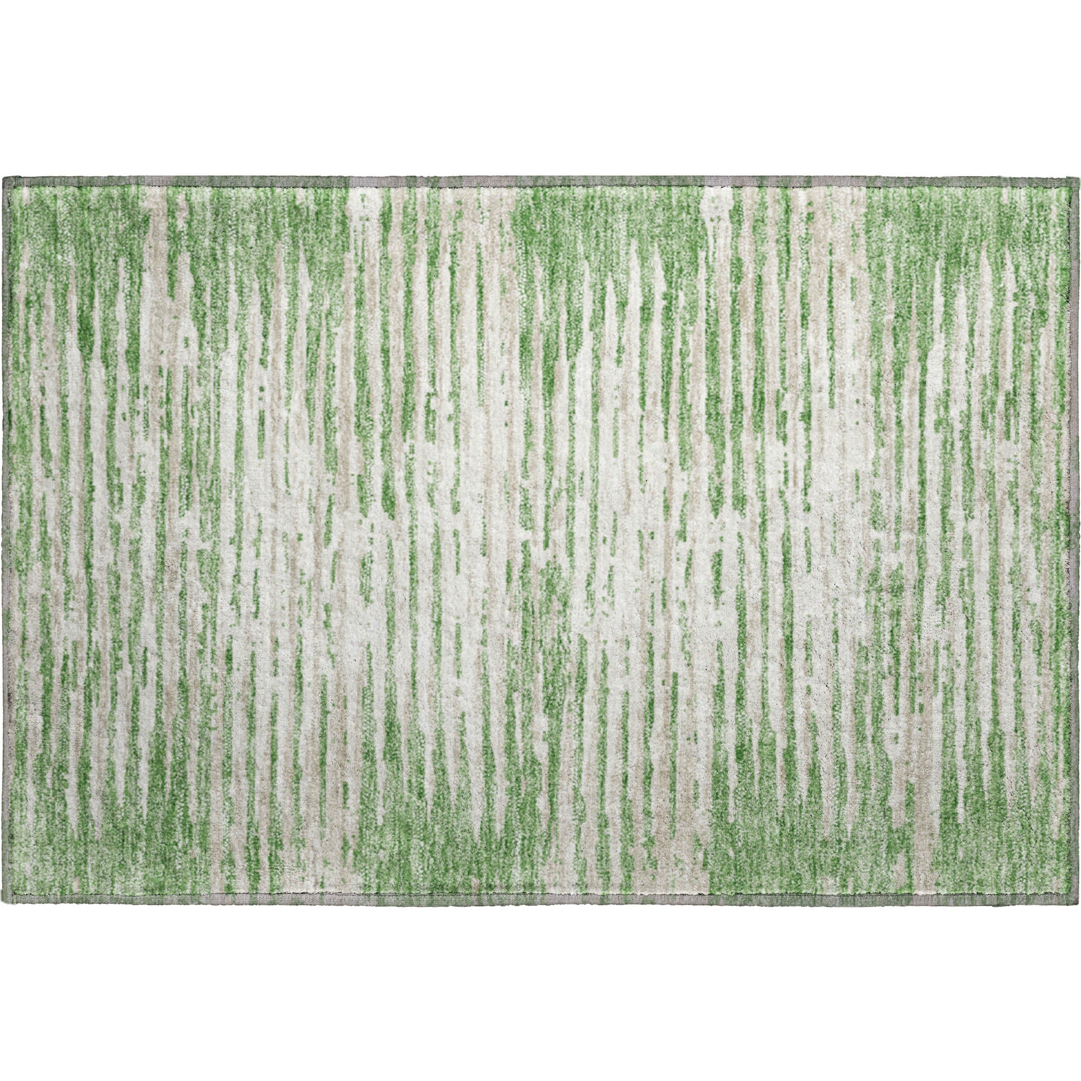 Chiang Mai Machine Washable Transitional Green Rug 1'8" x 2'6" #shape_Rectangle
