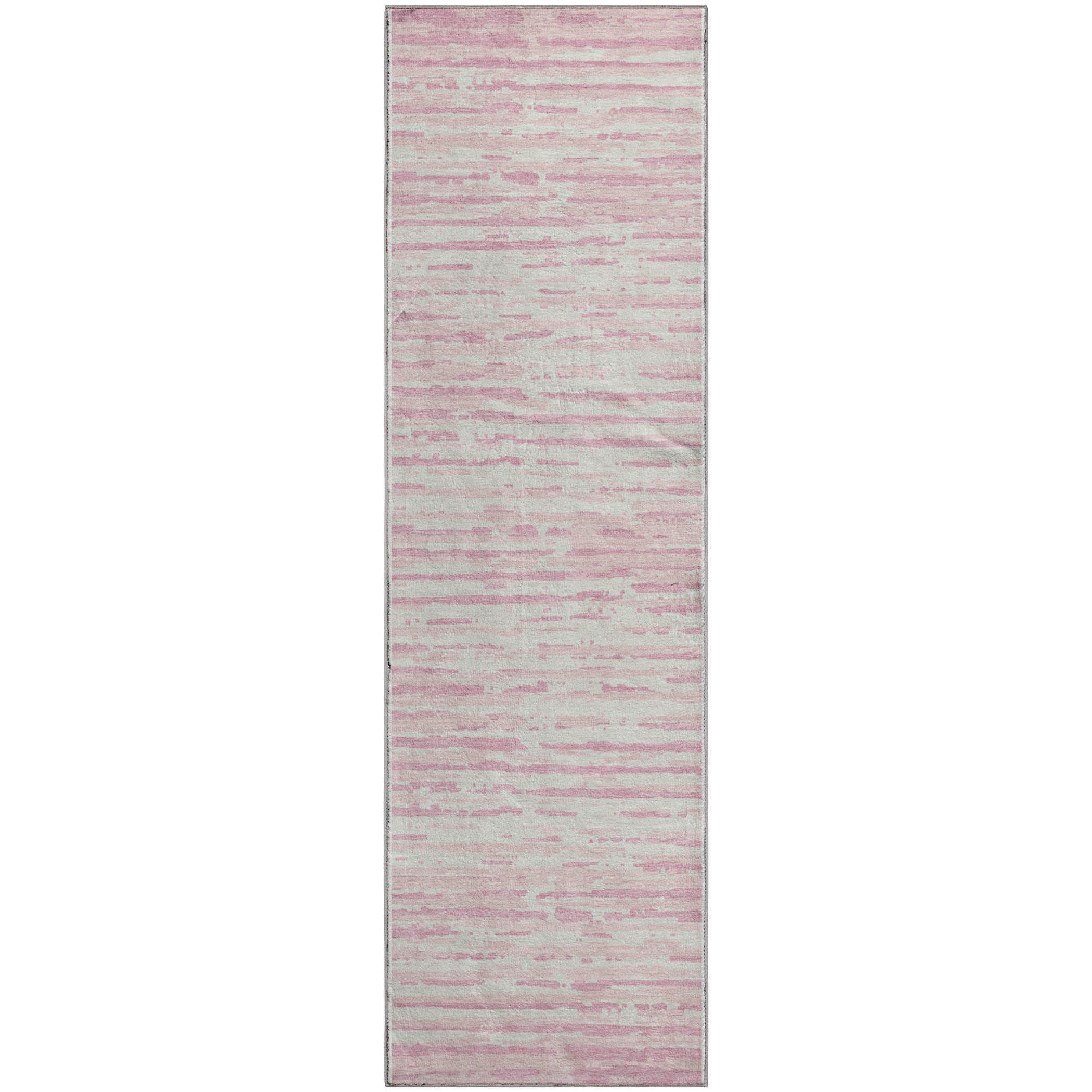 Chiang Mai Machine Washable Transitional Pink Rug 2'3" x 7'6" #shape_Runner