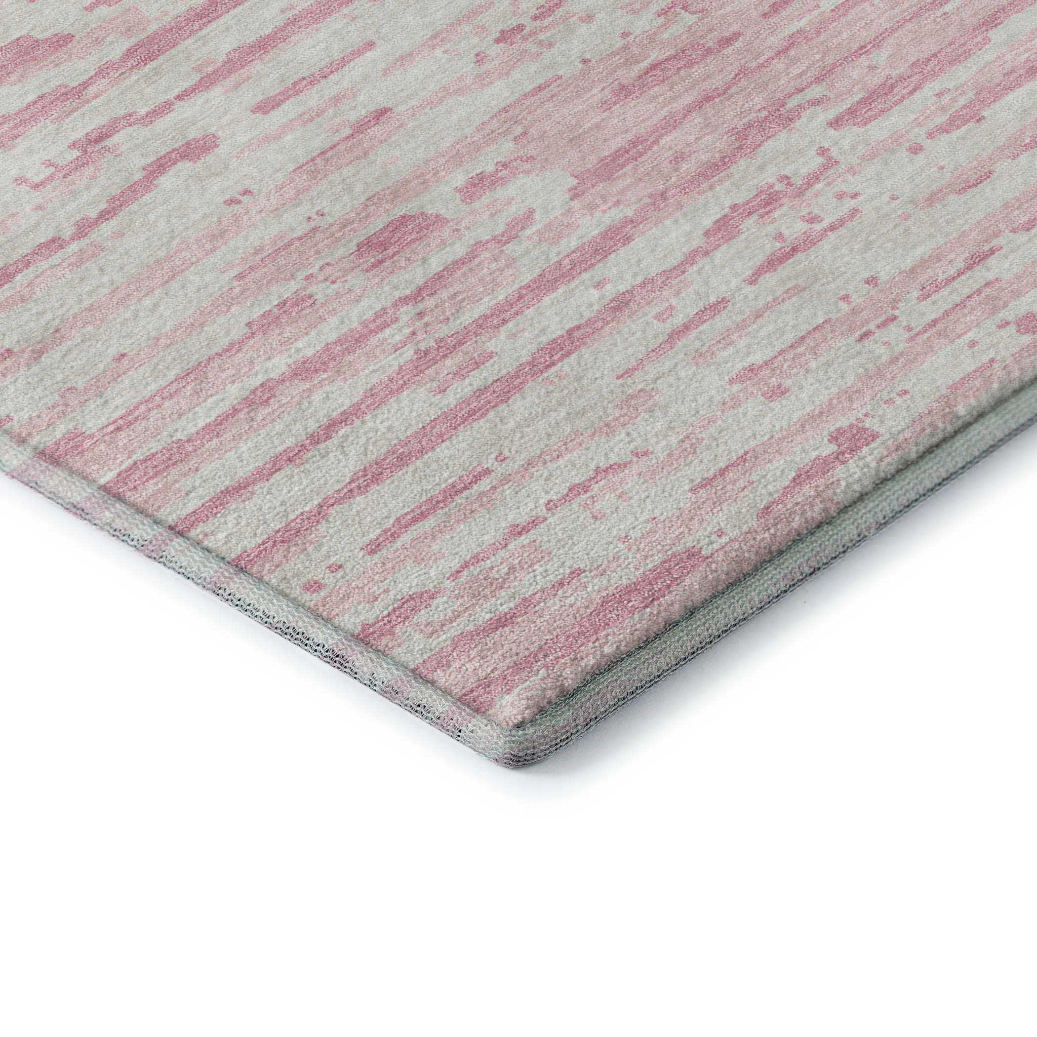 Chiang Mai Machine Washable Transitional Pink Rug 1'8" x 2'6" #shape_Rectangle
