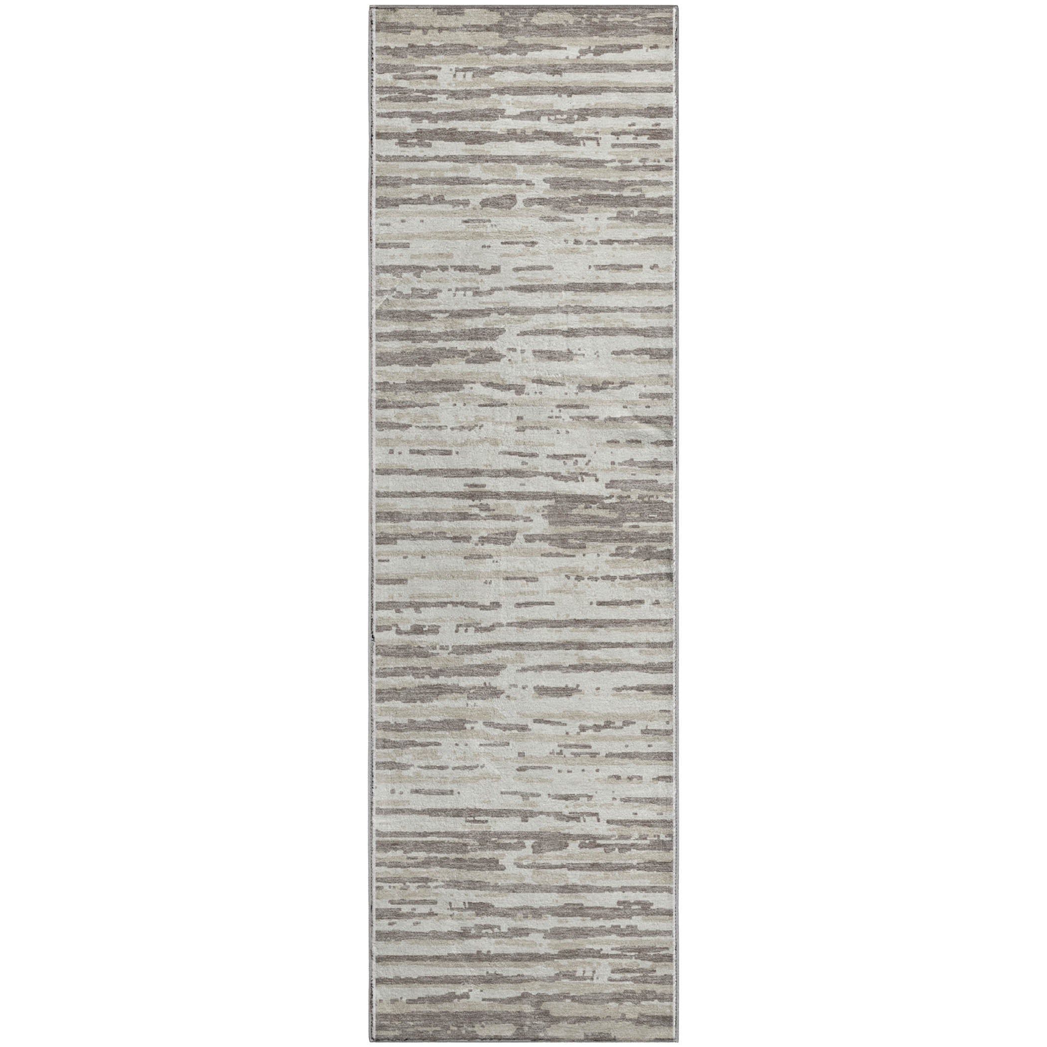 Chiang Mai Machine Washable Transitional Taupe Brown Rug 2'3" x 7'6" #shape_Runner