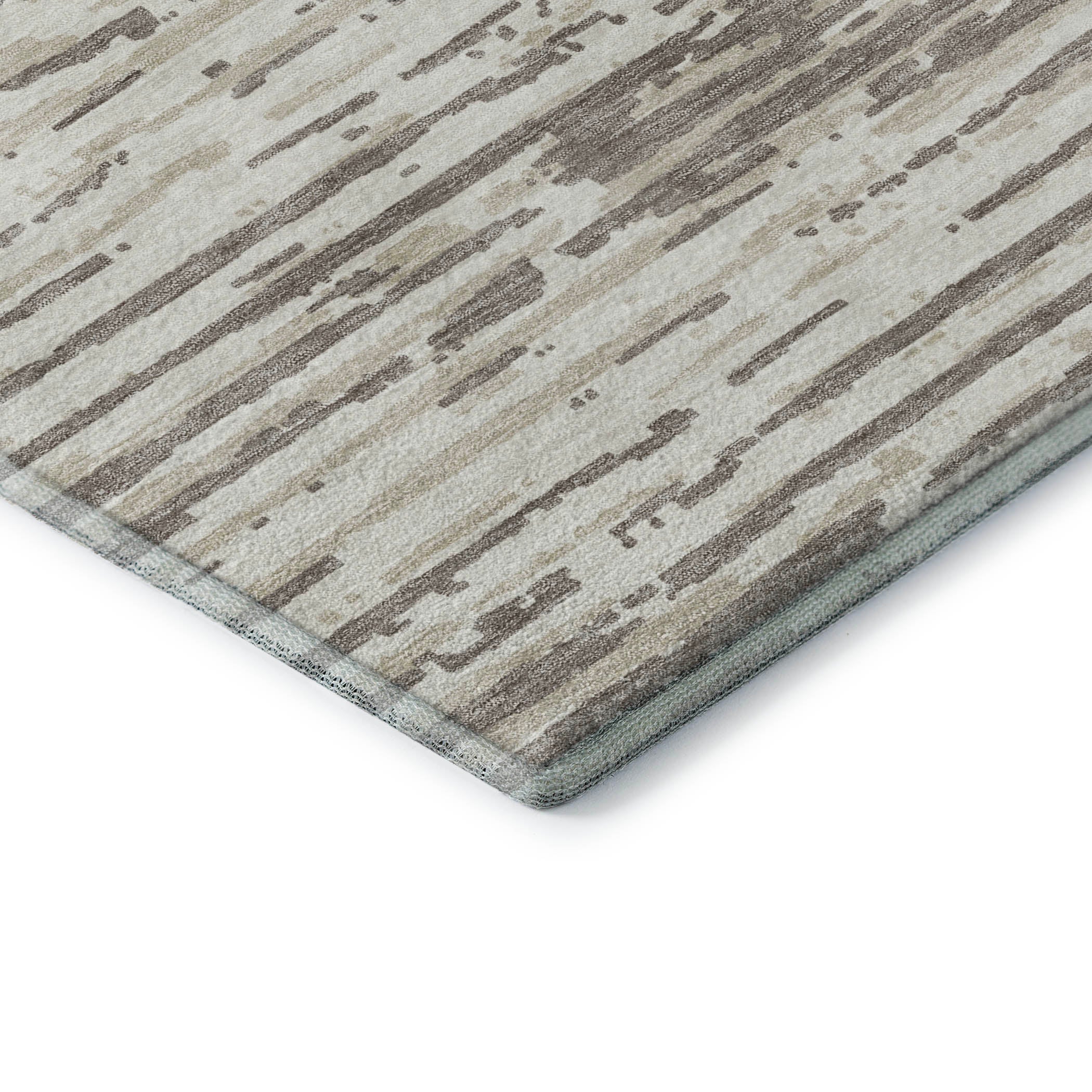 Chiang Mai Machine Washable Transitional Taupe Brown Rug 1'8" x 2'6" #shape_Rectangle