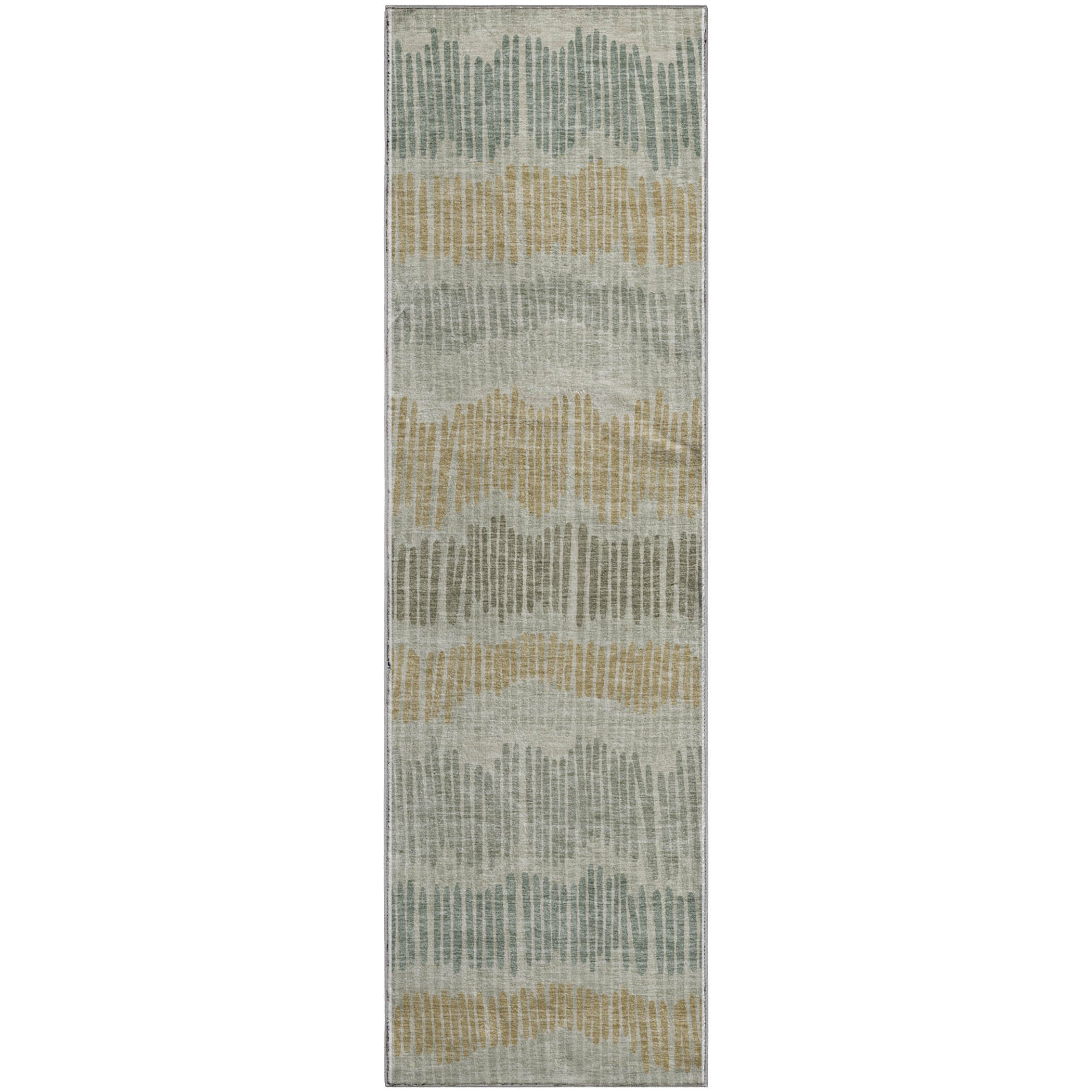 Lima Machine Washable Transitional Beige Brown Rug 2'3" x 7'6" #shape_Runner