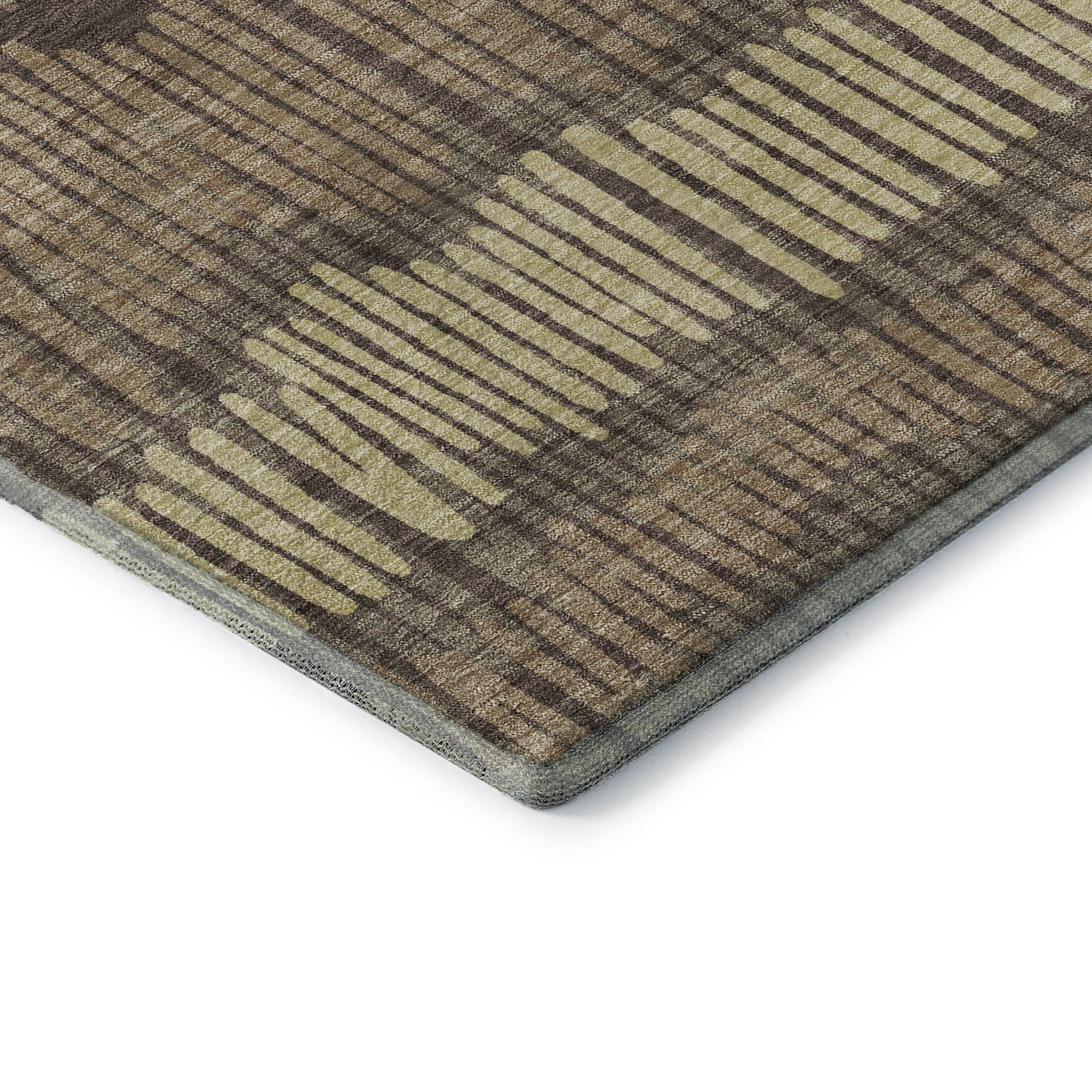 Lima Machine Washable Transitional Brown Rug 1'8" x 2'6" #shape_Rectangle