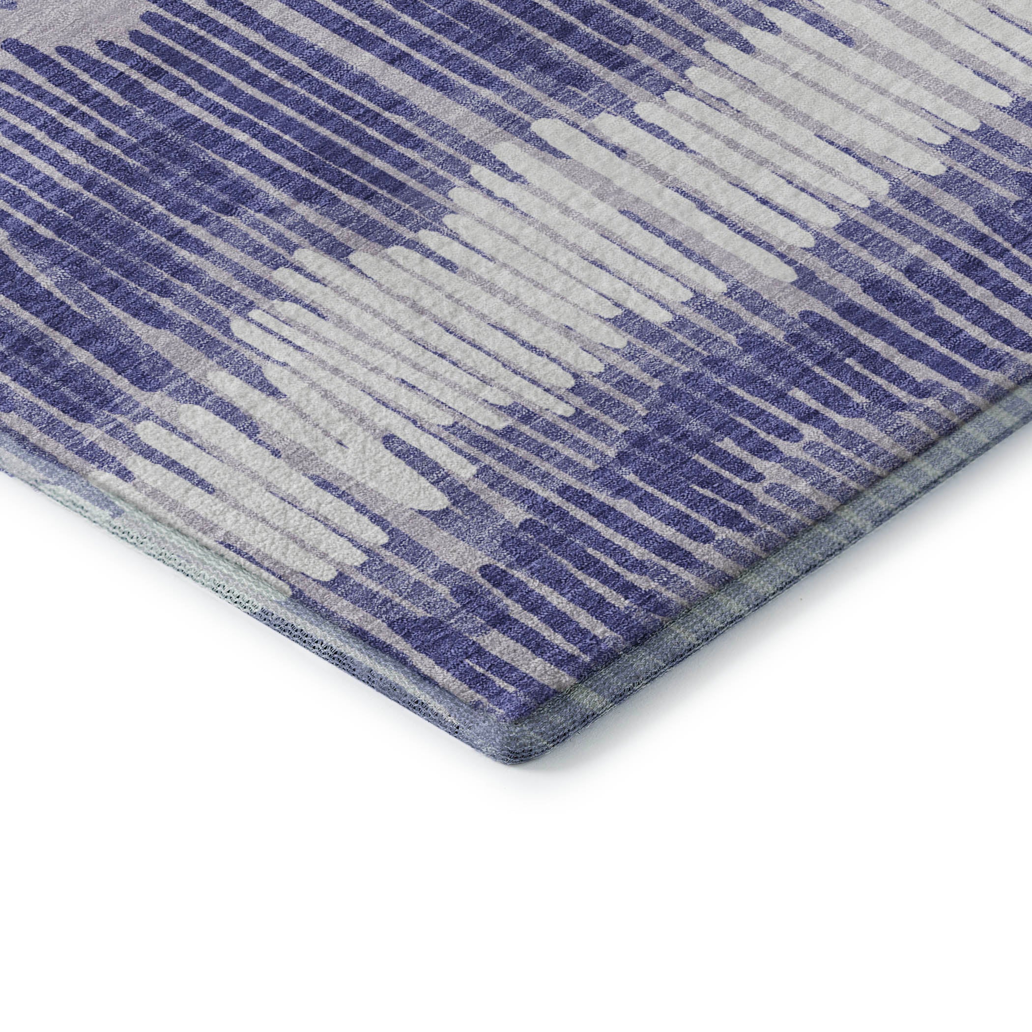 Lima Machine Washable Transitional Purple Rug 1'8" x 2'6" #shape_Rectangle