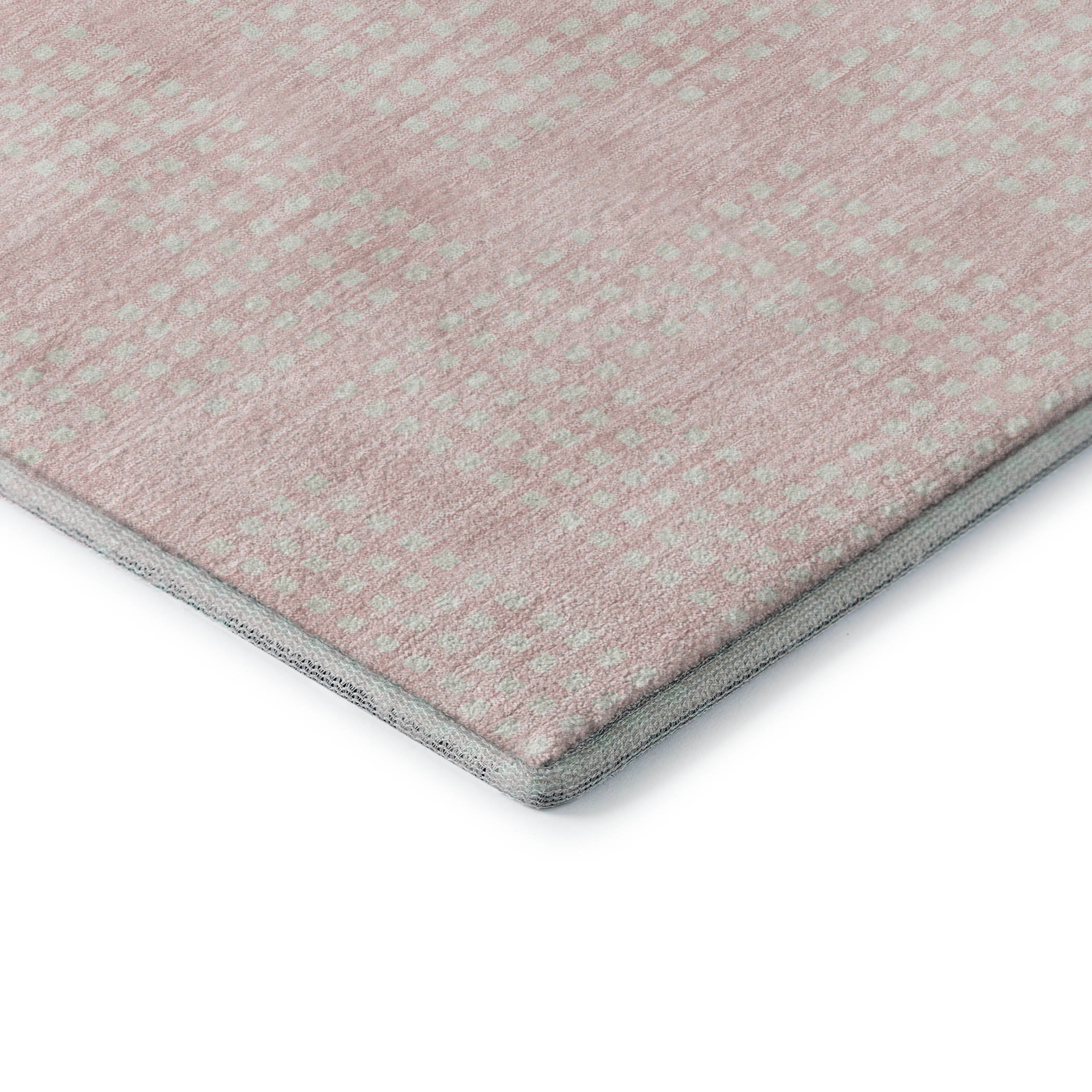 Valletta Machine Washable Transitional Pink Rug 1'8" x 2'6" #shape_Rectangle