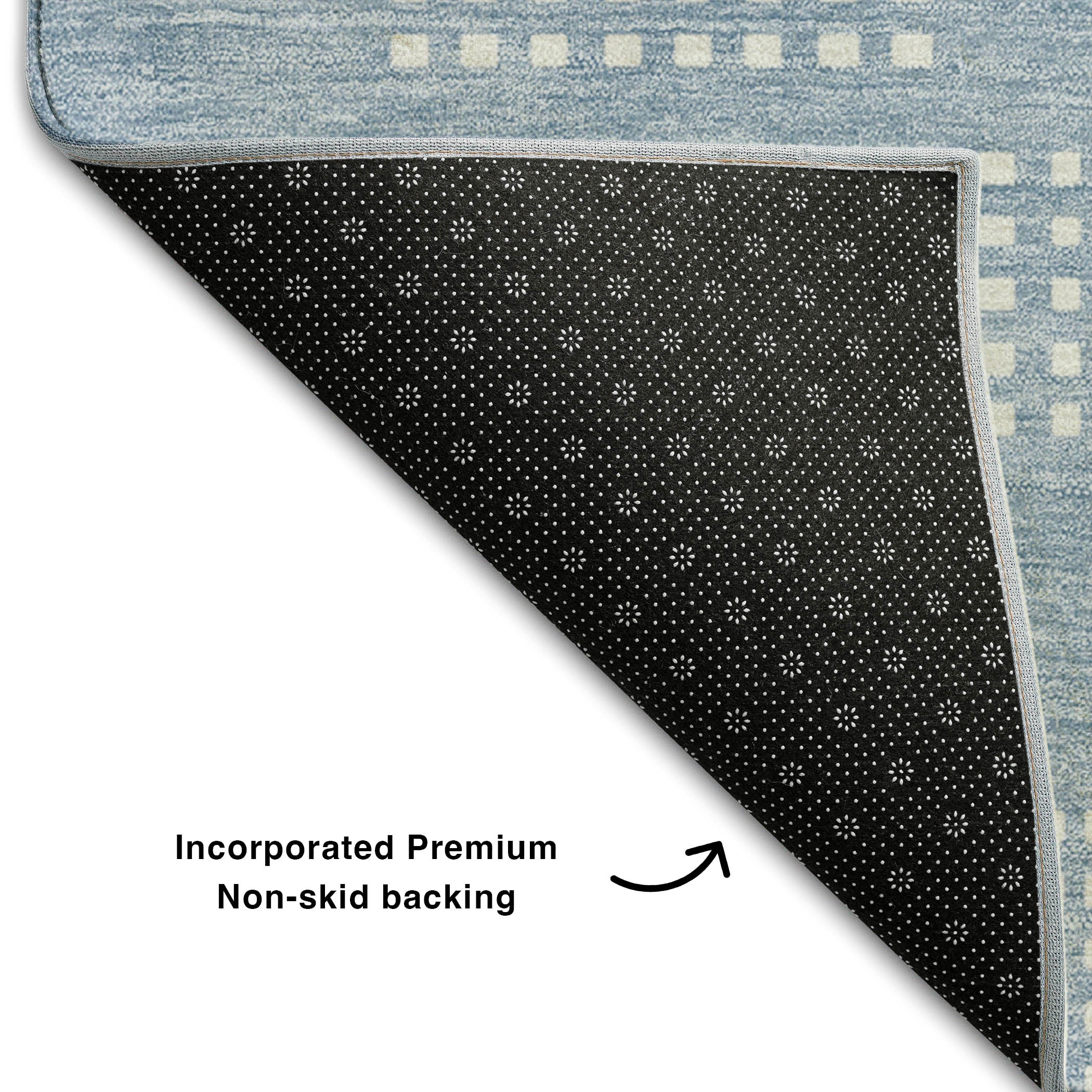 Valletta Machine Washable Transitional Sky Blue Rug 1'8" x 2'6" #shape_Rectangle
