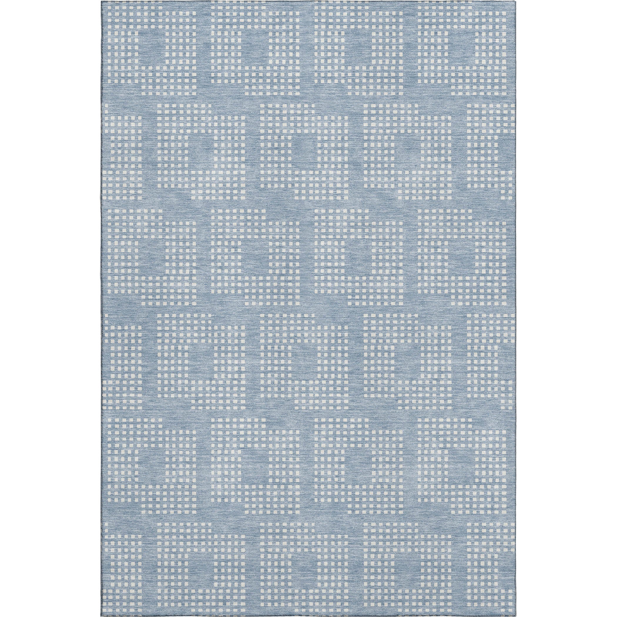 Valletta Machine Washable Transitional Sky Blue Rug 2'6" x 3'10" #shape_Rectangle