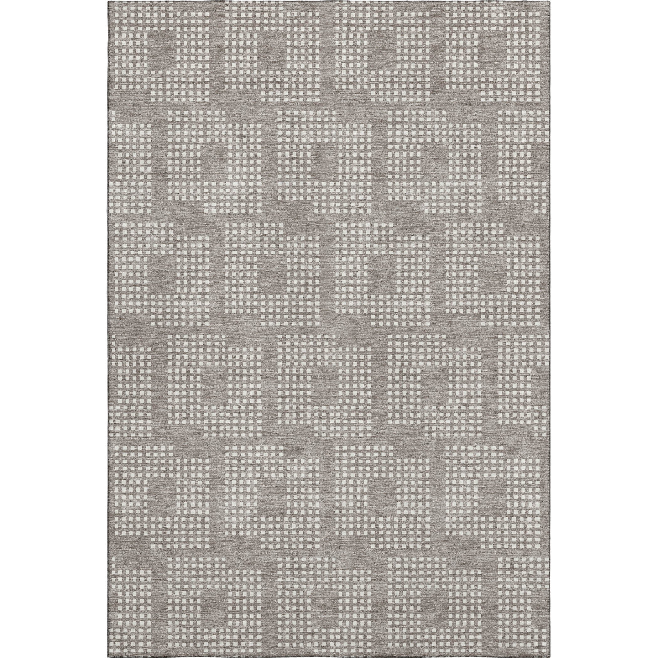 Valletta Machine Washable Transitional Taupe Brown Rug 2'6" x 3'10" #shape_Rectangle