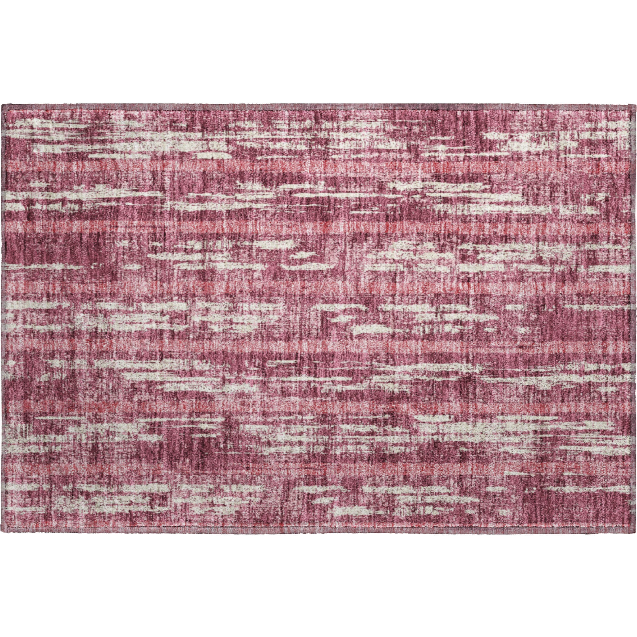 Seoul Machine Washable Transitional Blush Pink Rug 1'8" x 2'6" #shape_Rectangle